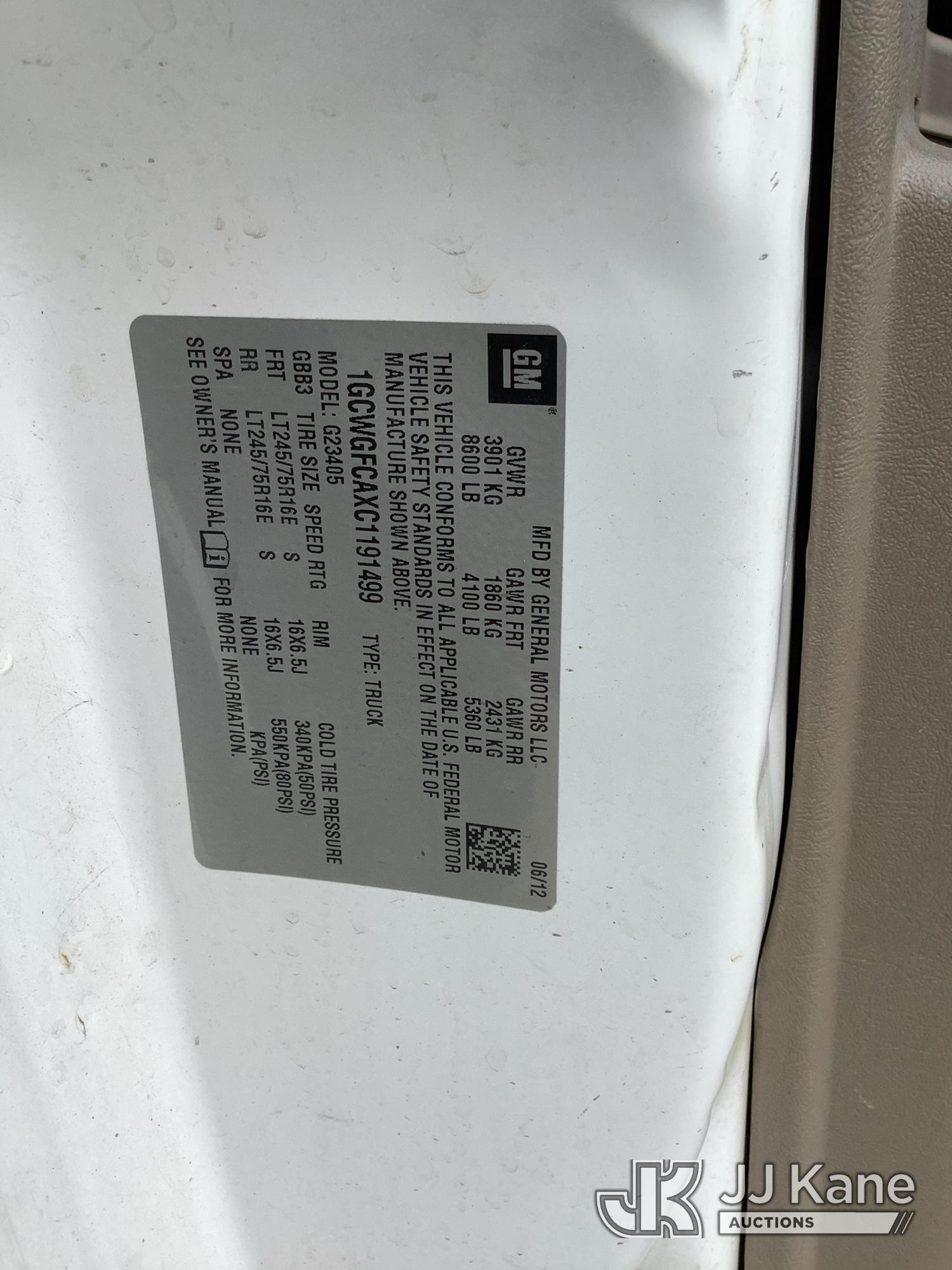 2012 Chevrolet EXPRESS G2500