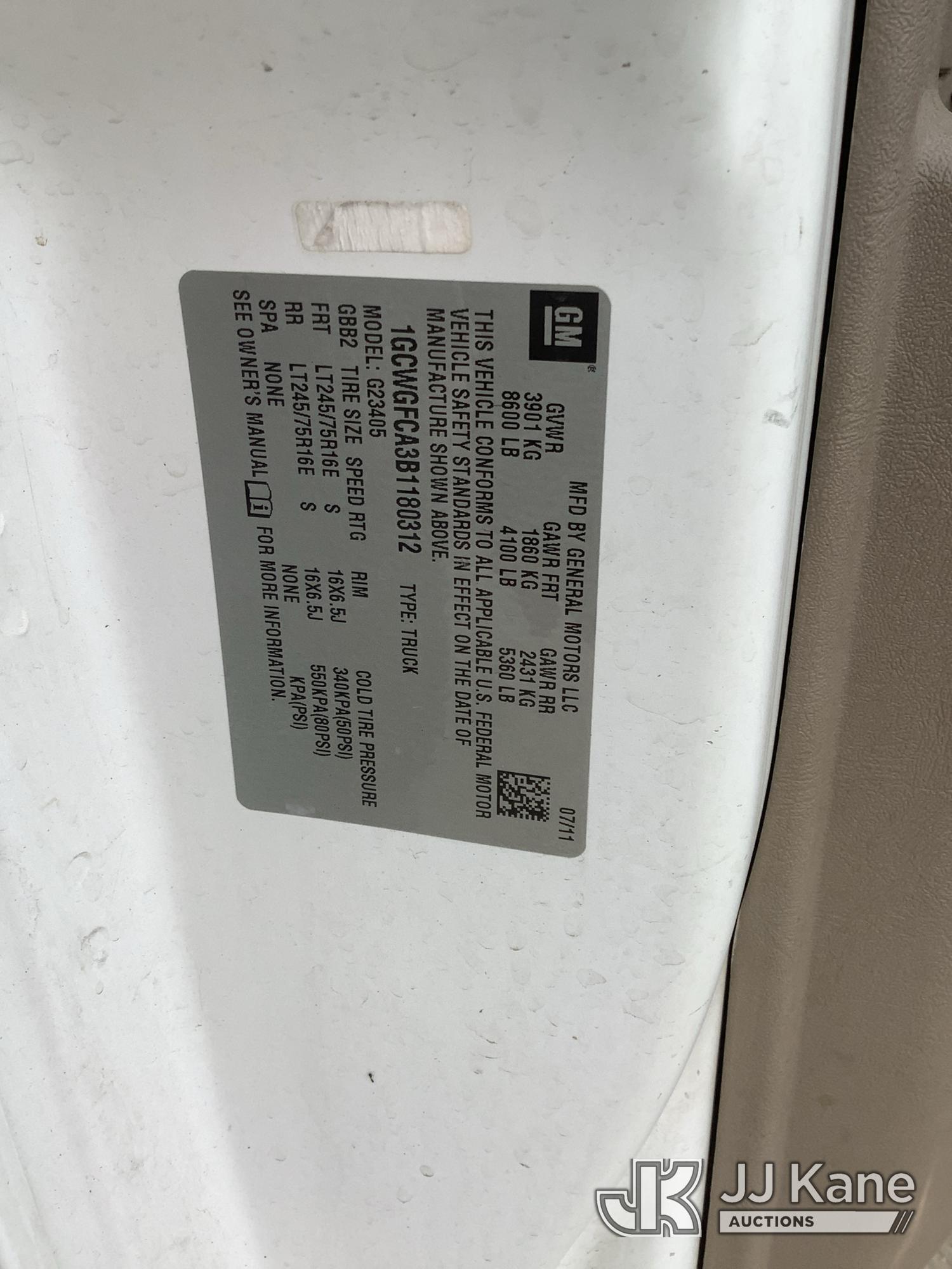 2011 Chevrolet EXPRESS G2500
