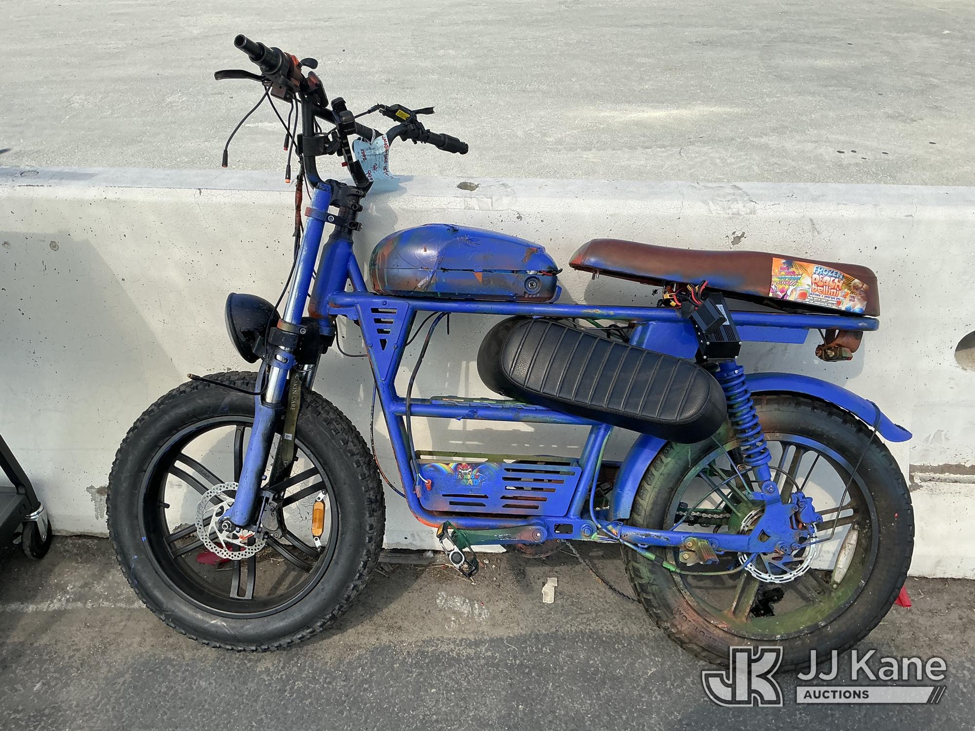 Blue E-bike No Keys