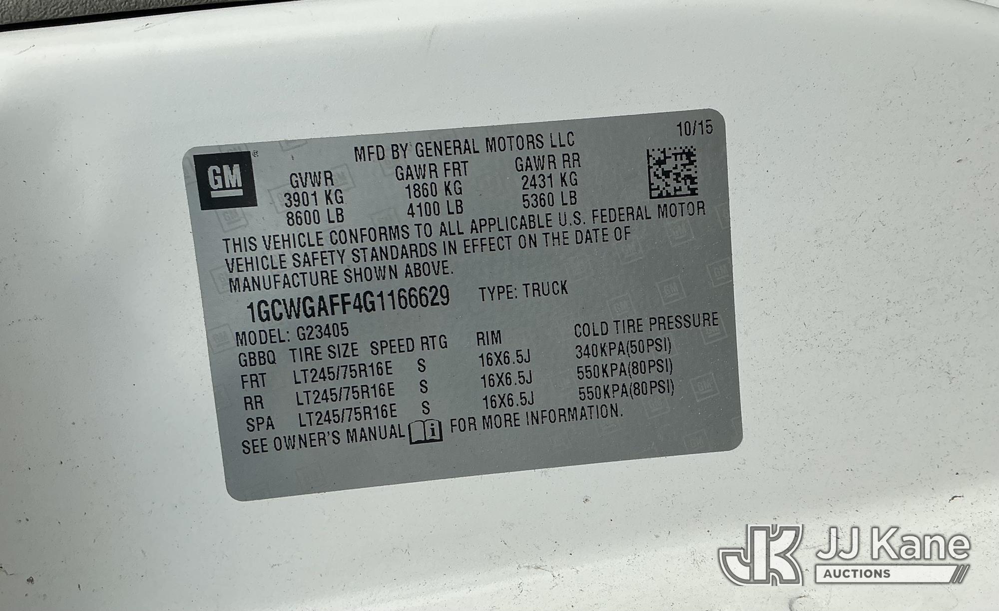 2016 Chevrolet EXPRESS 2500