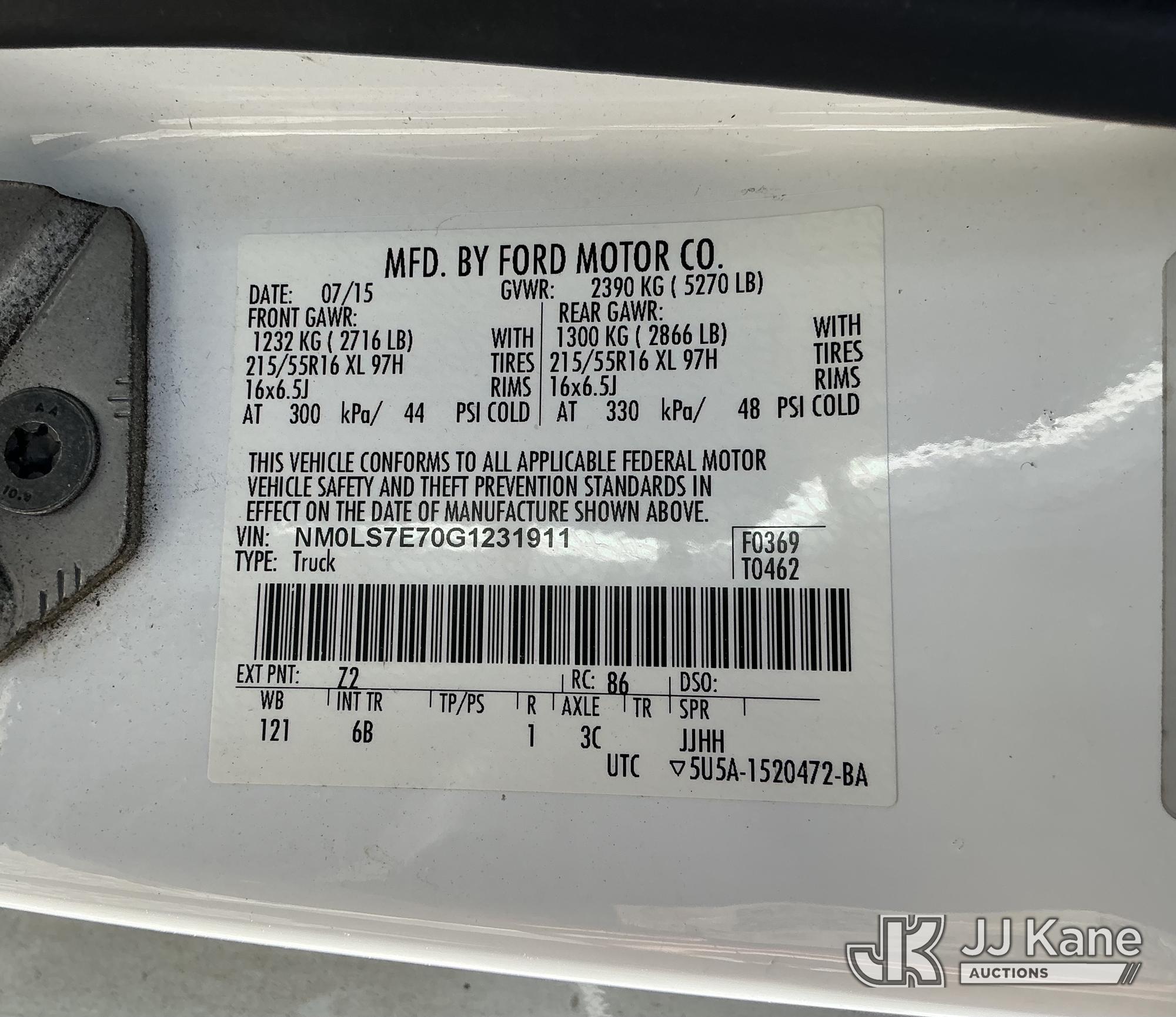 2016 Ford TRANSIT CONNECT