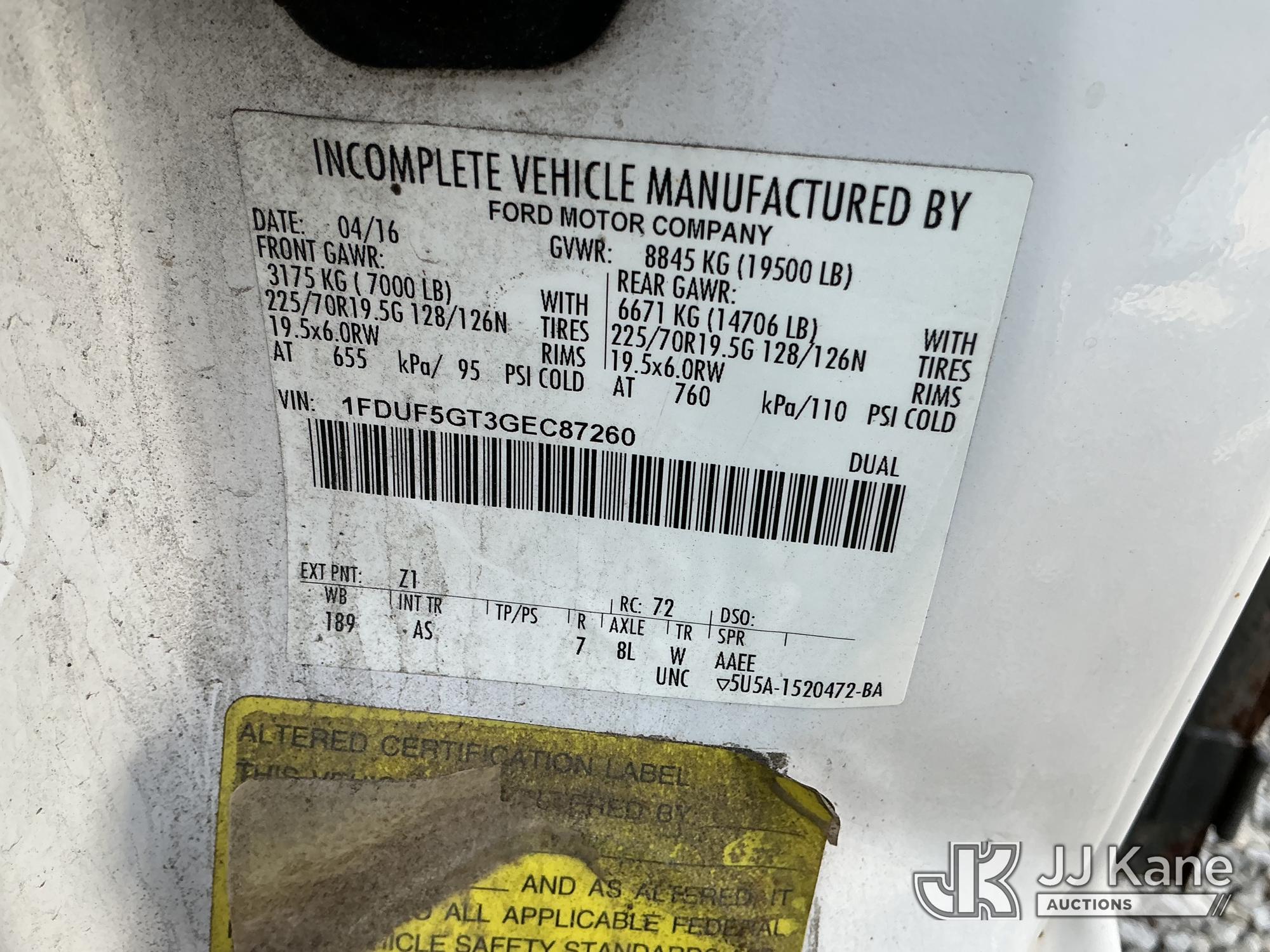 2016 Ford F550 2WD