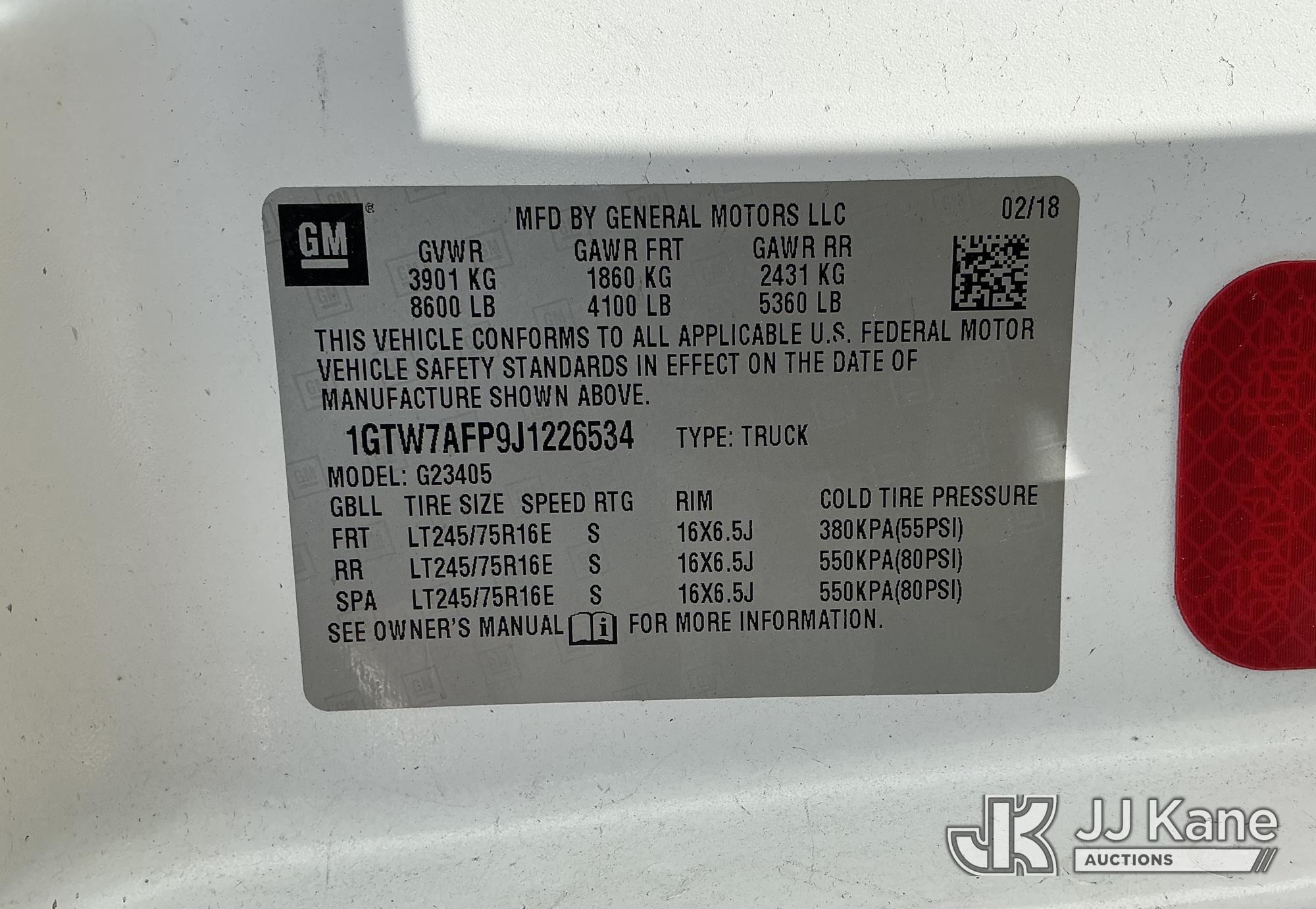 2018 GMC SAVANA