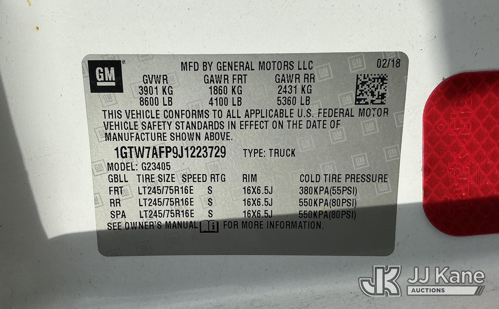 2018 GMC SAVANA