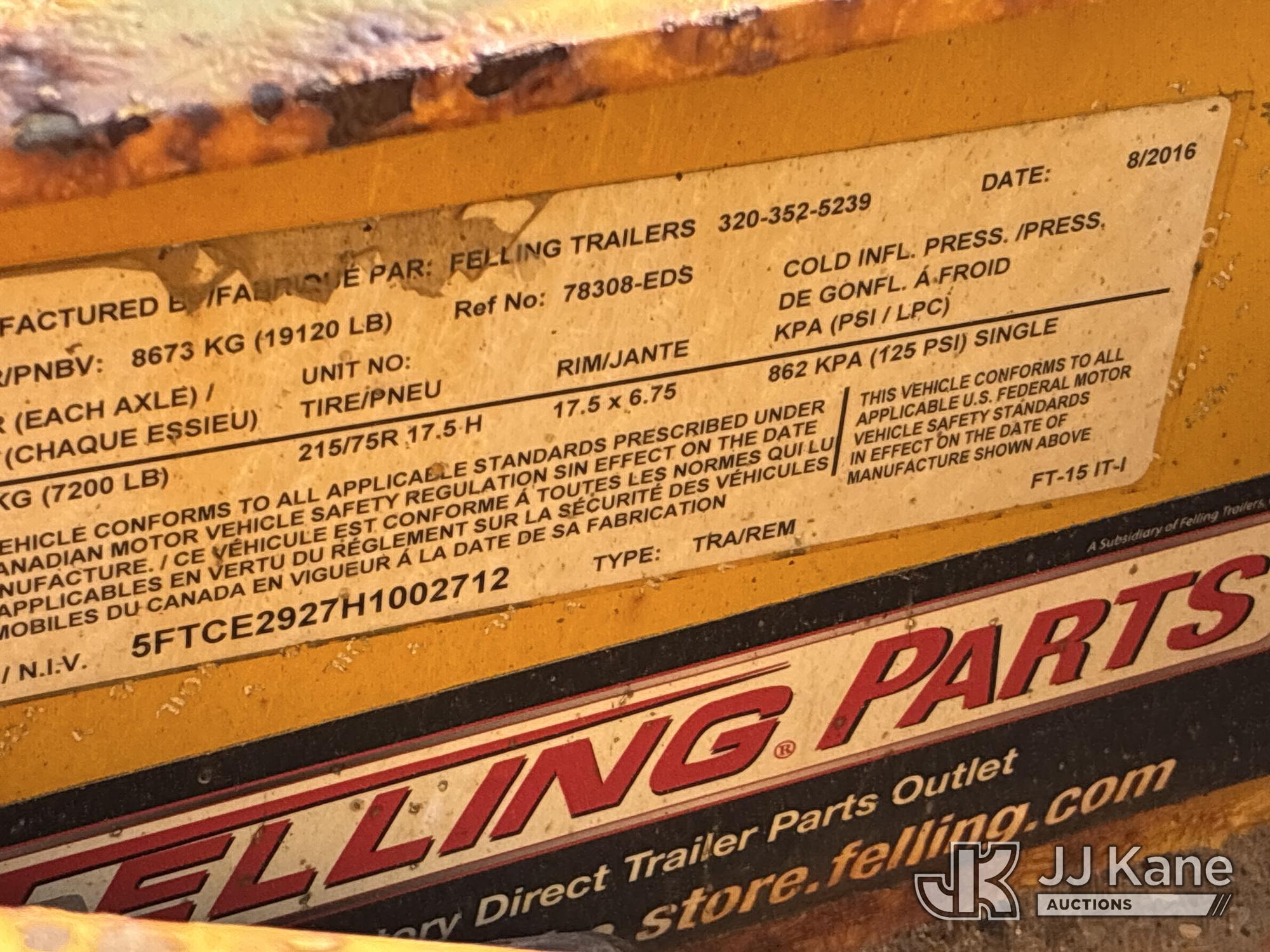 2017 Felling Trailers, Inc. FT-15