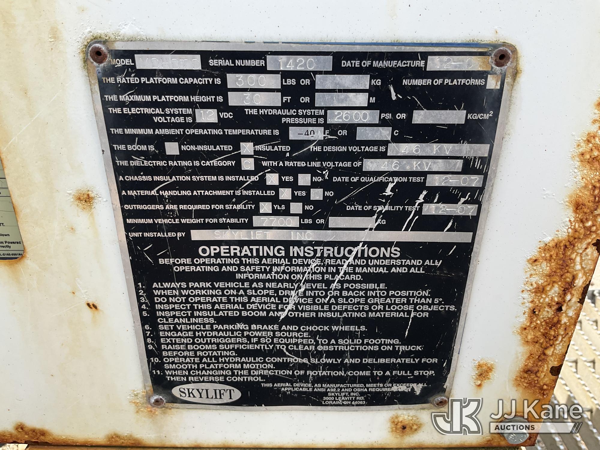 2007 Skylift MDHDTD