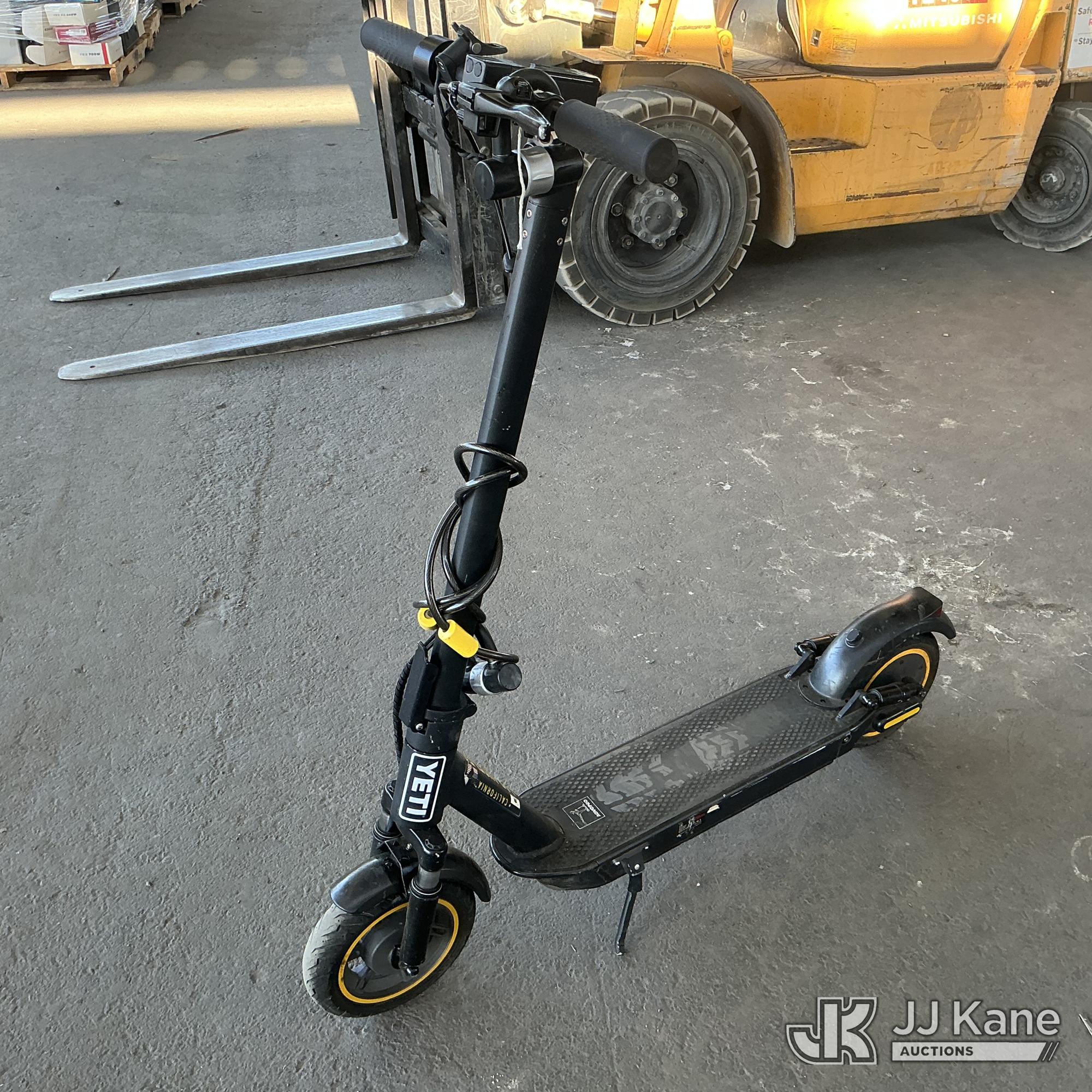 Yeti E-scooter No Keys