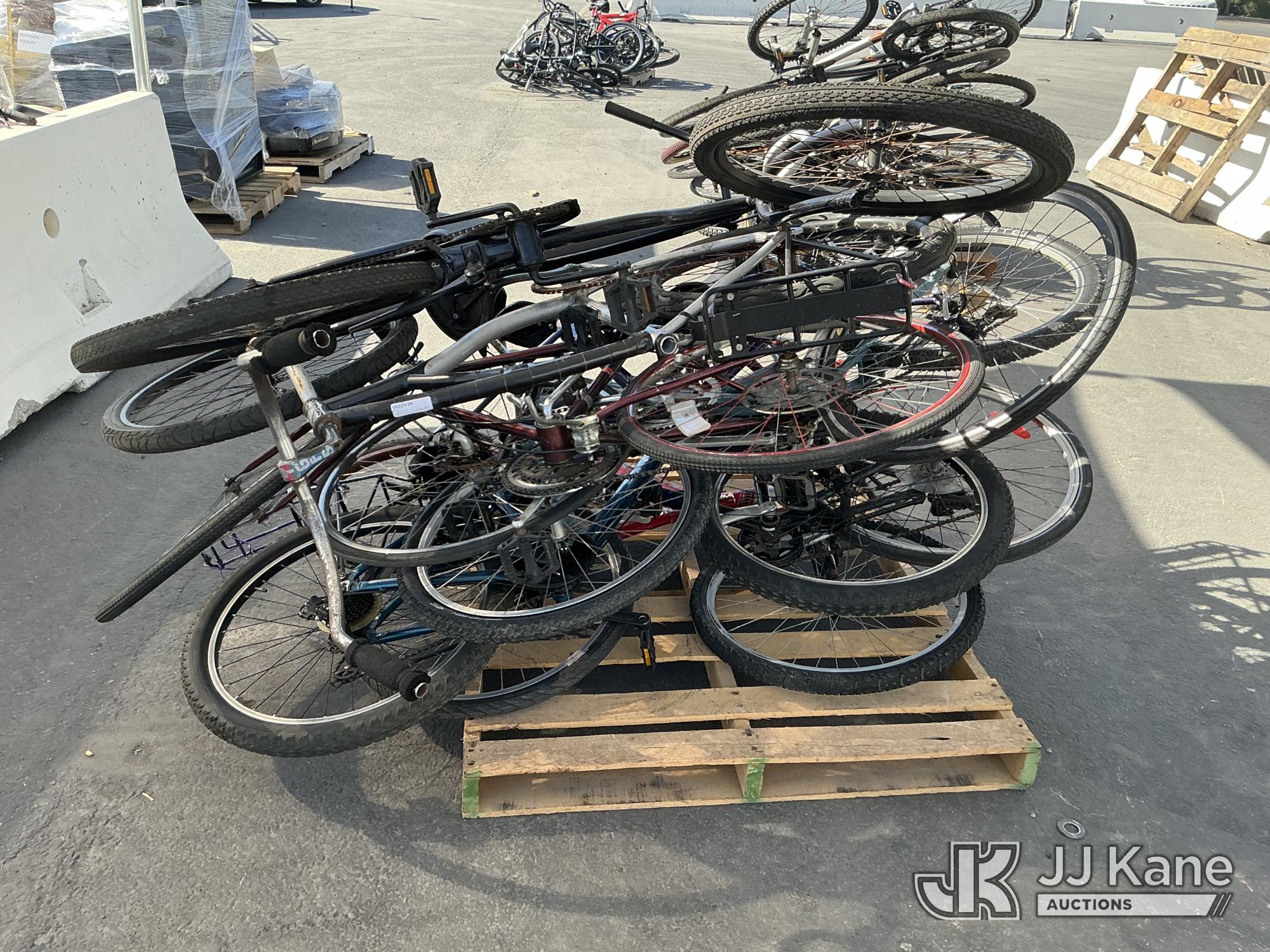 (1 Pallet) Bicycles (Used) NOTE: This unit is being sold AS IS/WHERE IS via Timed Auction and is located in Jurupa Valley