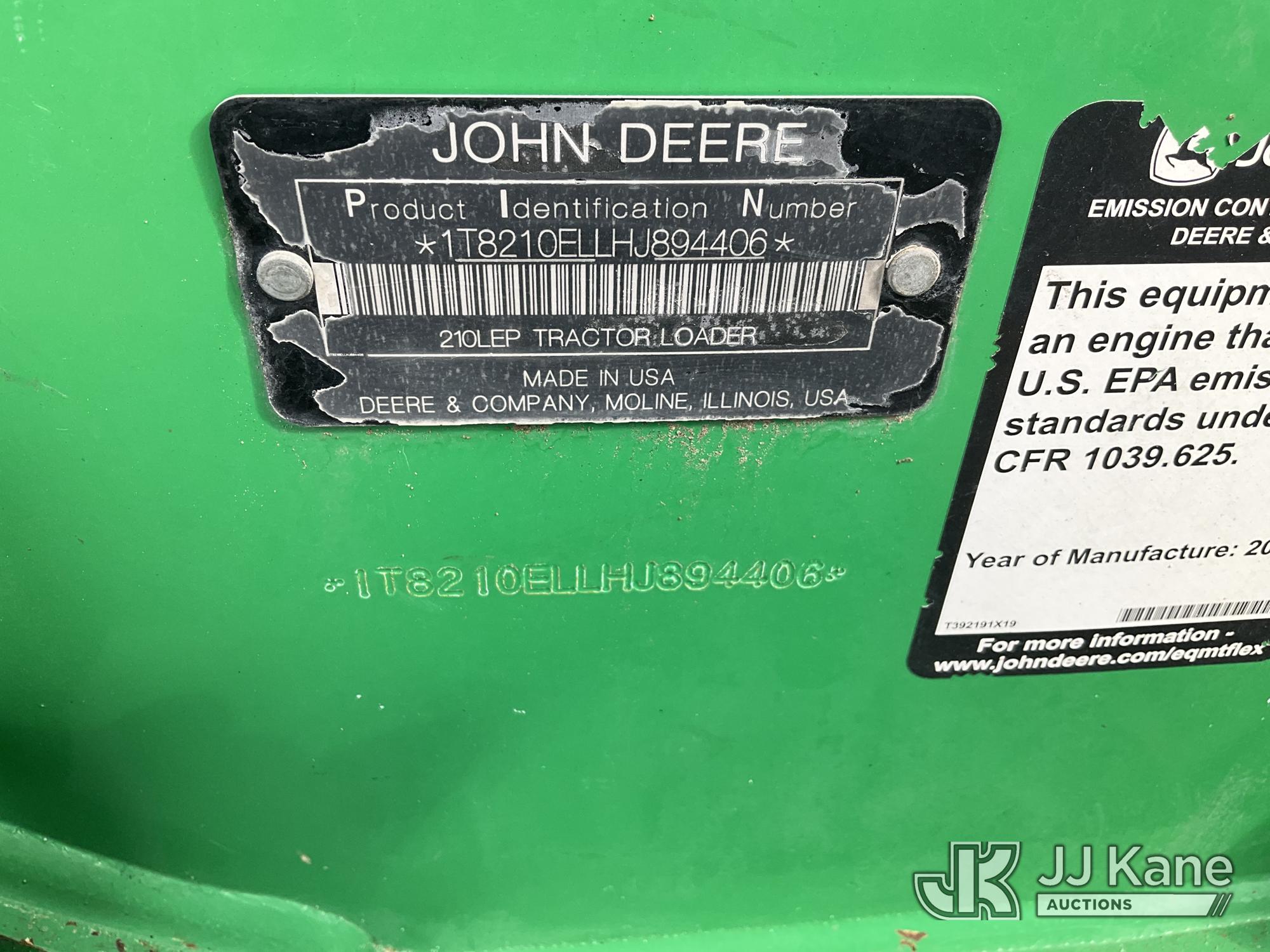 2017 John Deere 210L EP 4x4