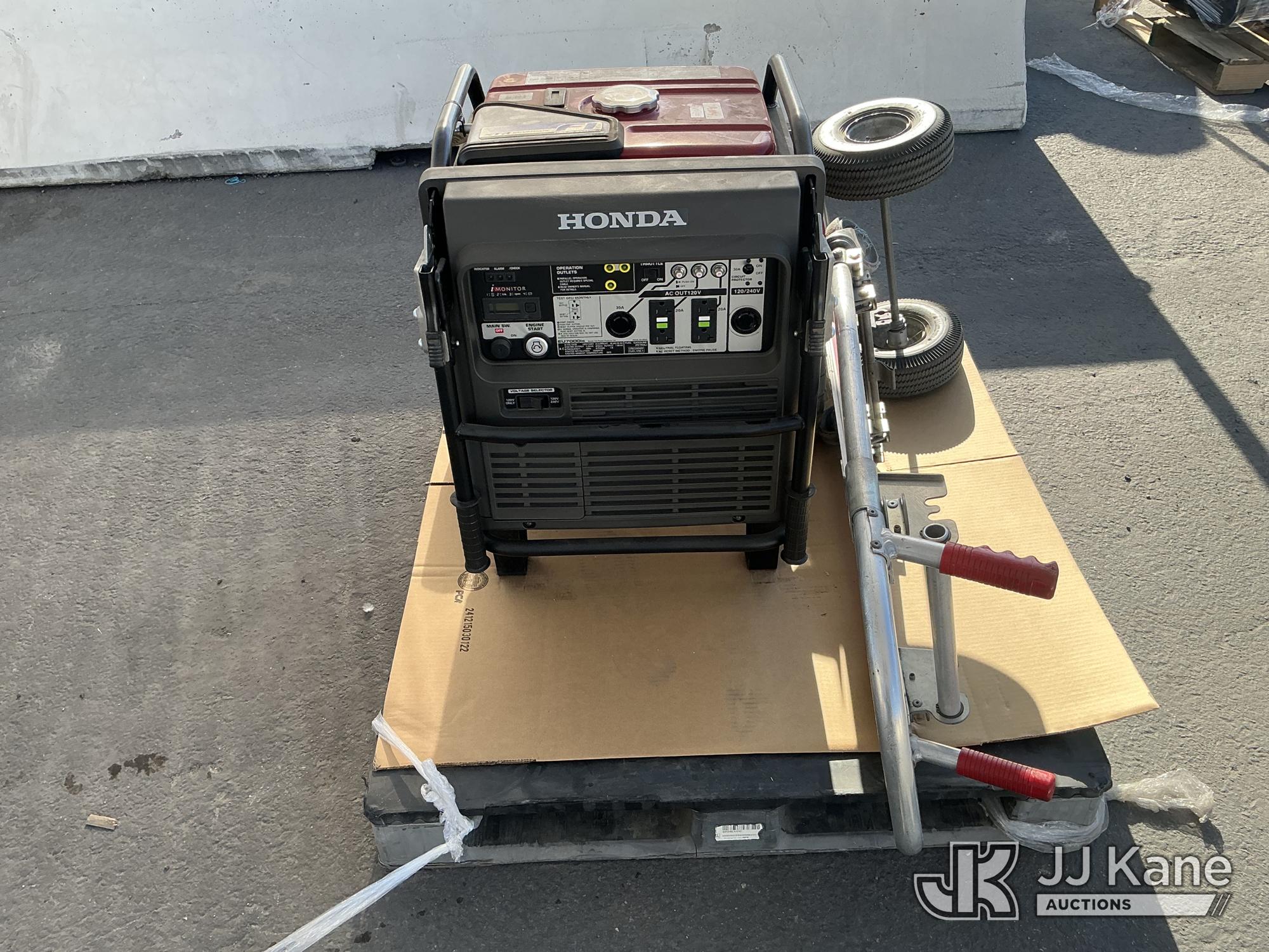 Honda F1 EU7000is Generator & Dolly (Used) NOTE: This unit is being sold AS IS/WHERE IS via Timed Auction and is located in Jurupa Valley