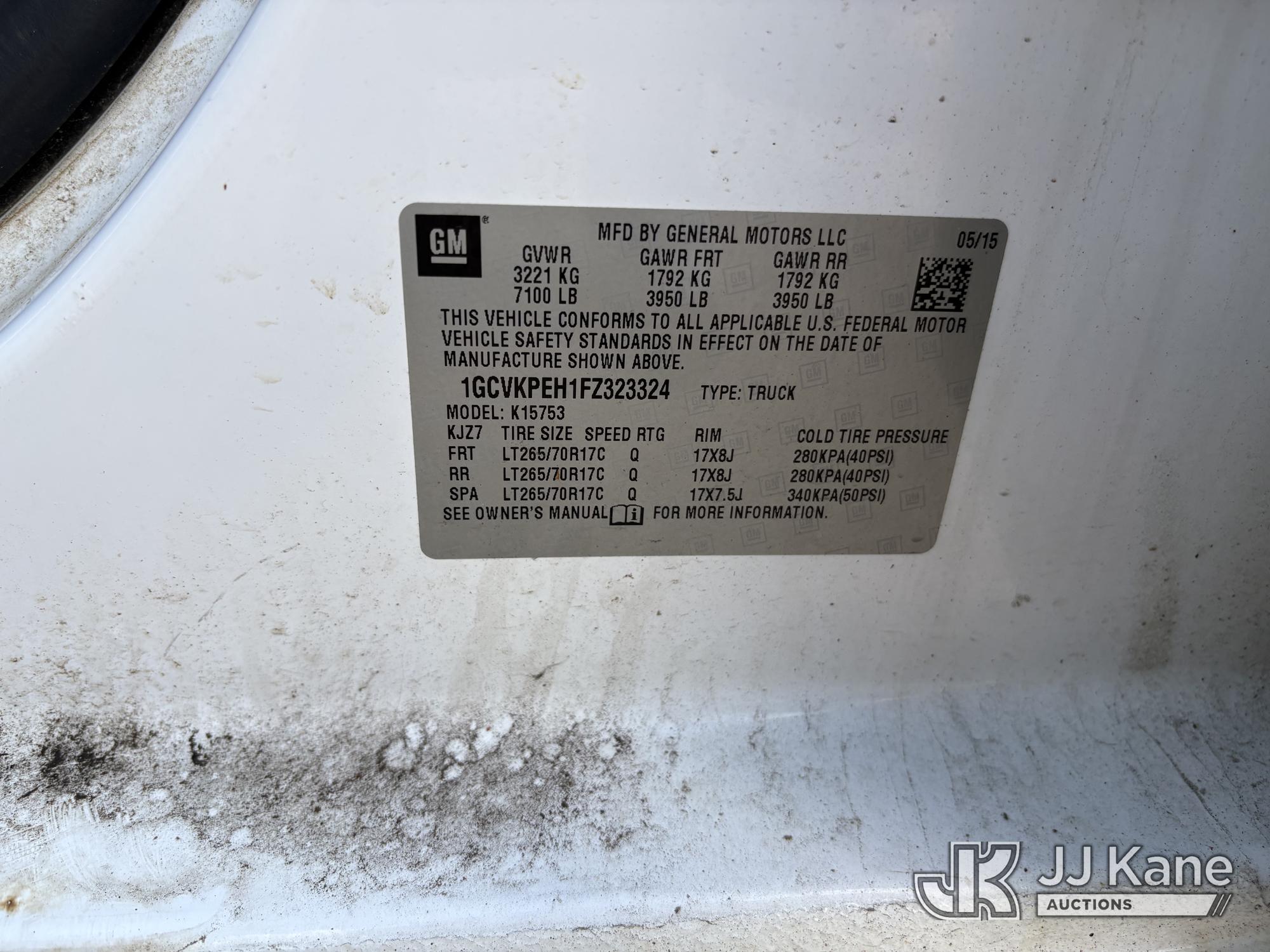 2015 Chevrolet SILVERADO 1500 4X4