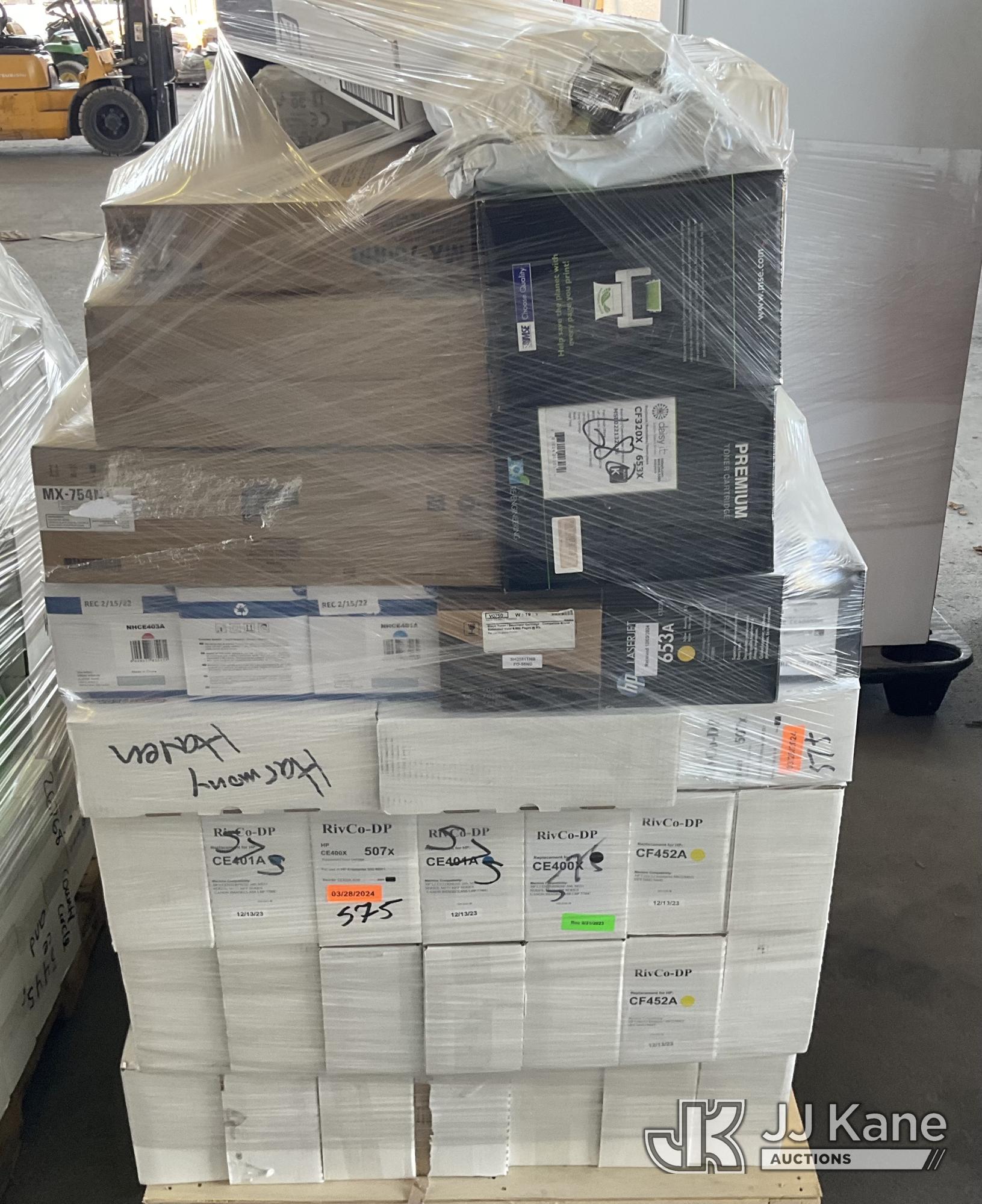 (1 Pallet) Toners (In Box) NOTE: This unit is being sold AS IS/WHERE IS via Timed Auction and is located in Jurupa Valley