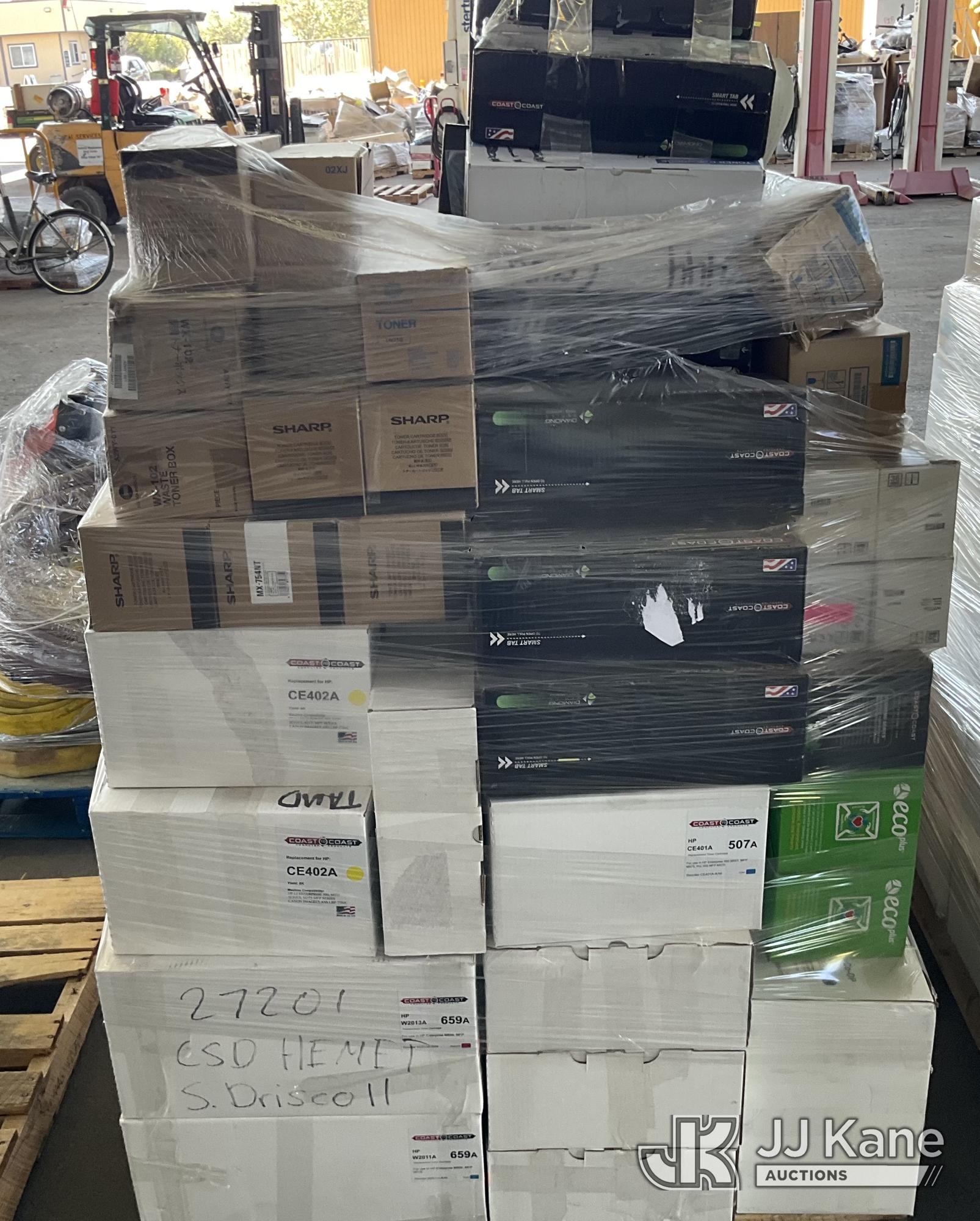 (1 Pallet) Toners (In Box) NOTE: This unit is being sold AS IS/WHERE IS via Timed Auction and is located in Jurupa Valley