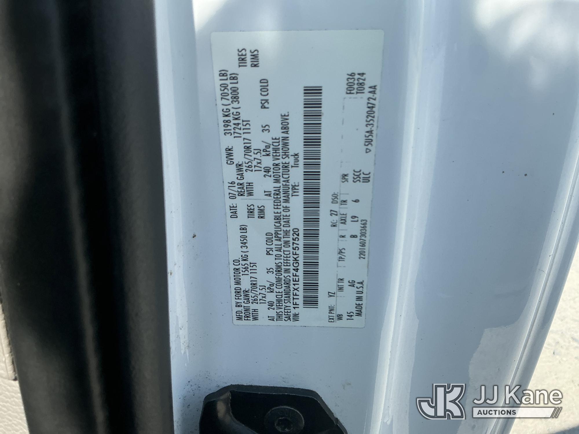 2016 Ford F150 4X4
