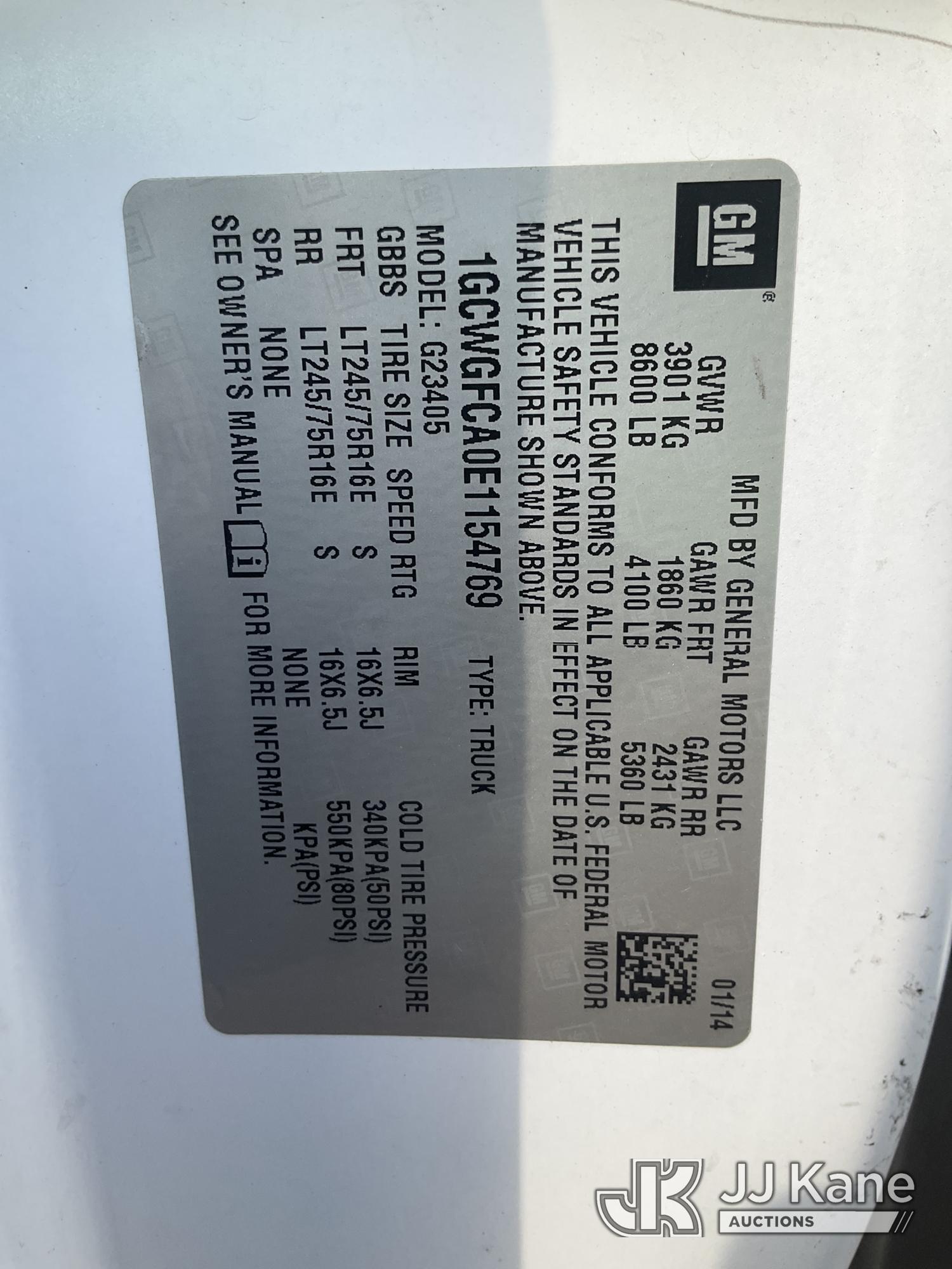 2014 Chevrolet EXPRESS G2500