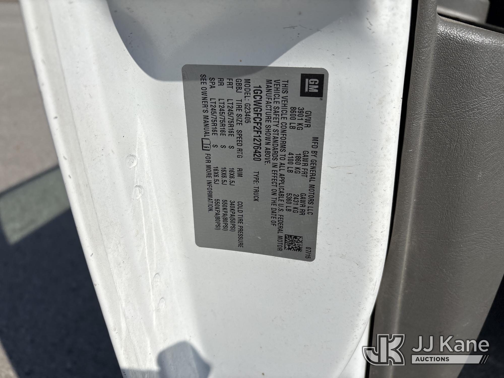 2015 Chevrolet Express G2500
