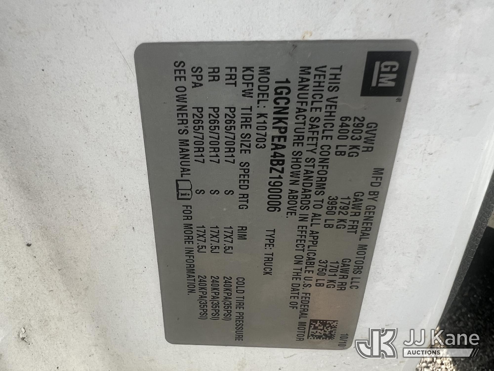 2011 Chevrolet SILVERADO 1500 4X4