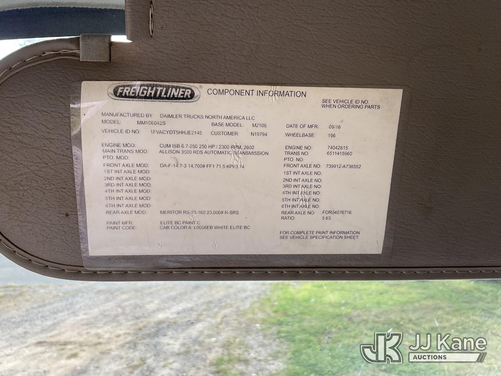 2017 Freightliner M2 MEDIUM DUTY