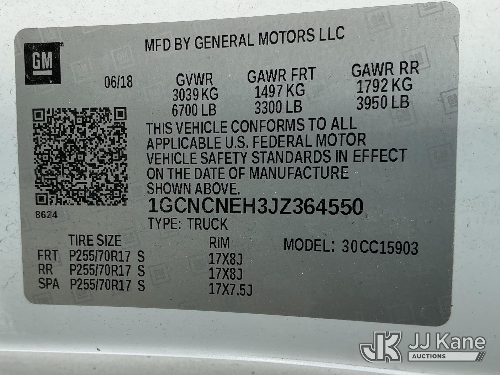 2018 Chevrolet SILVERADO 1500 2WD