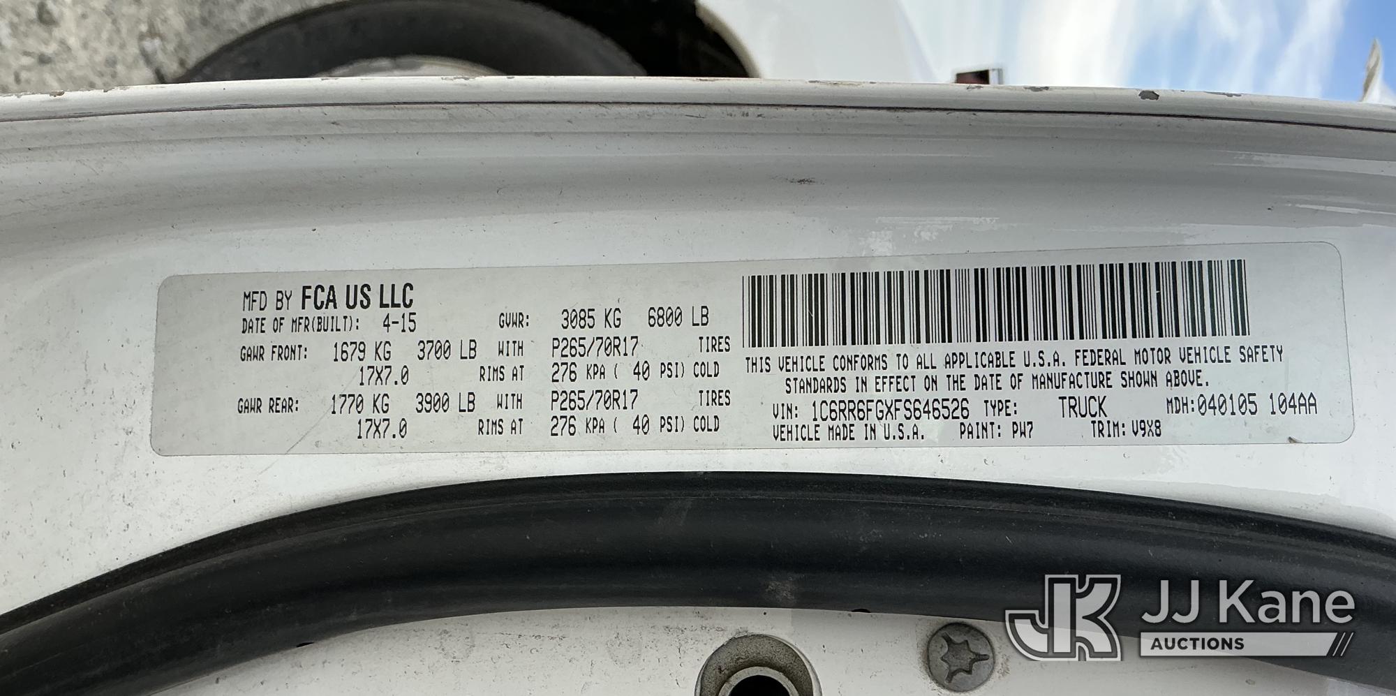 2015 Ram 1500 2WD