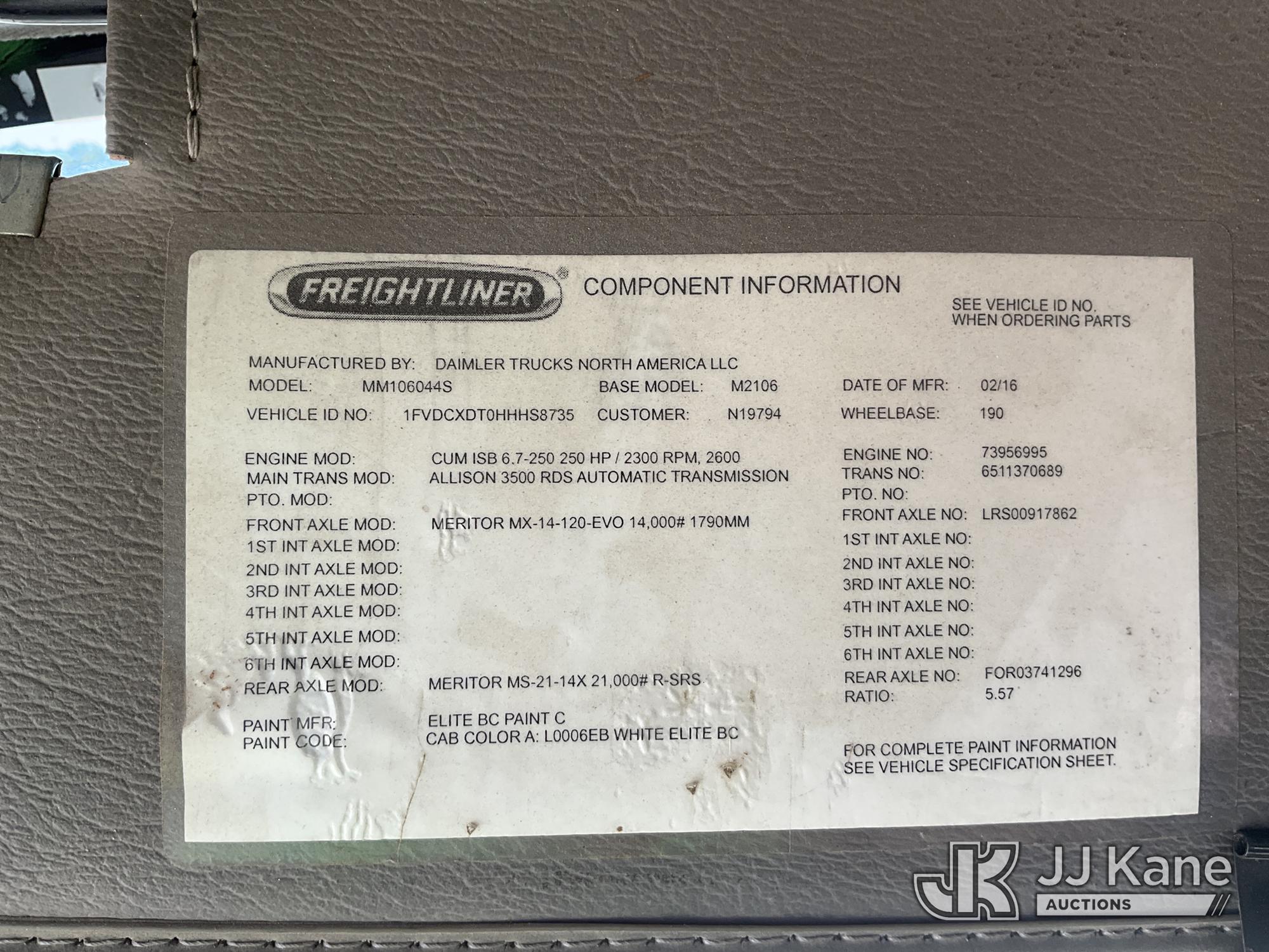2017 Freightliner M2 106