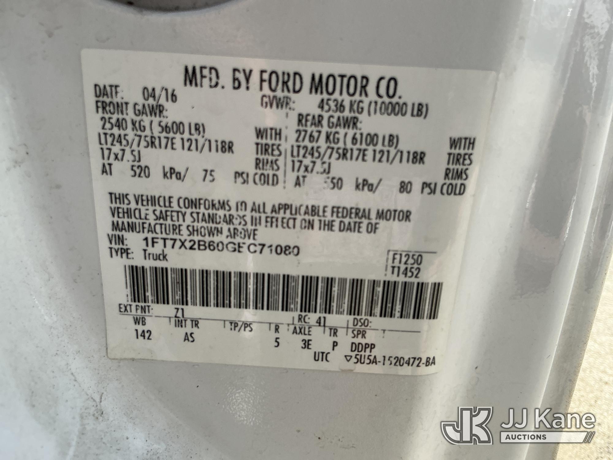 2016 Ford F-250 SD