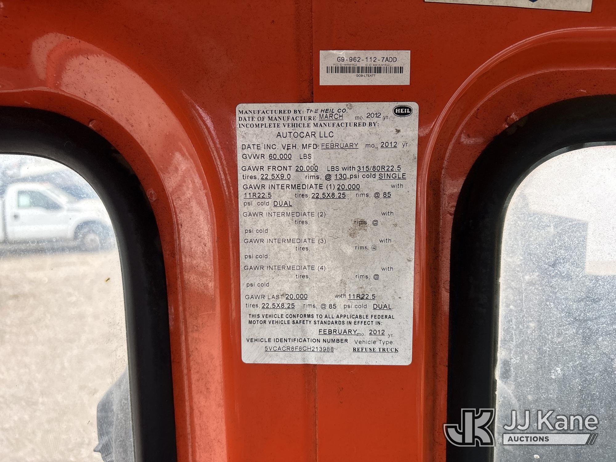 2012 Autocar XPEDITOR