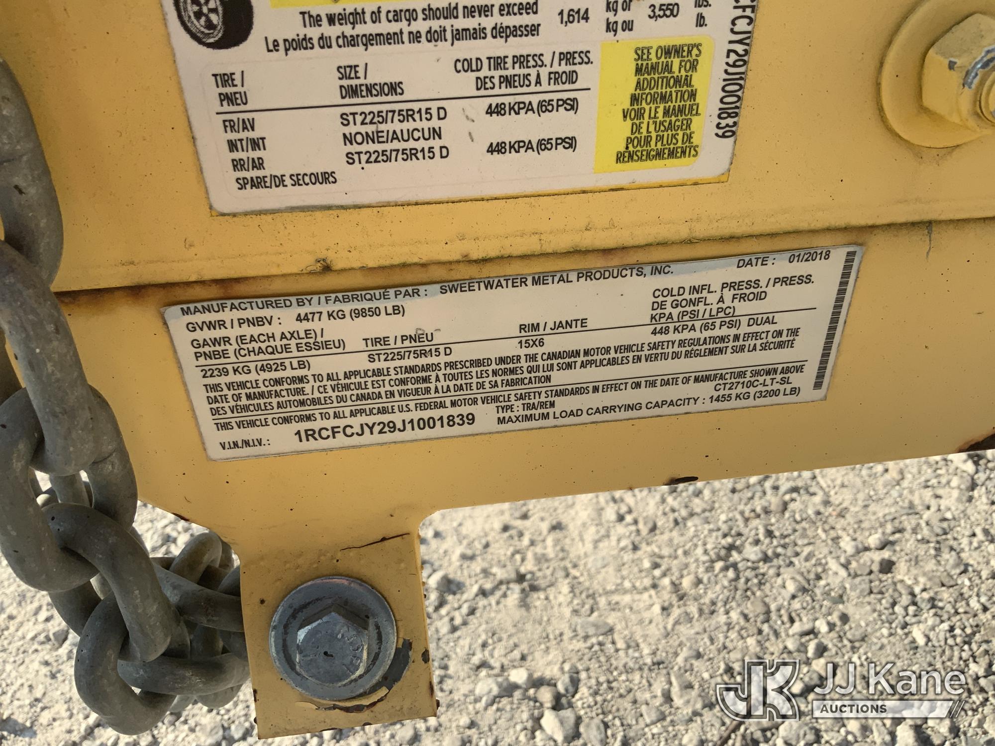 2018 Sweetwater Metal Products CT2710CL