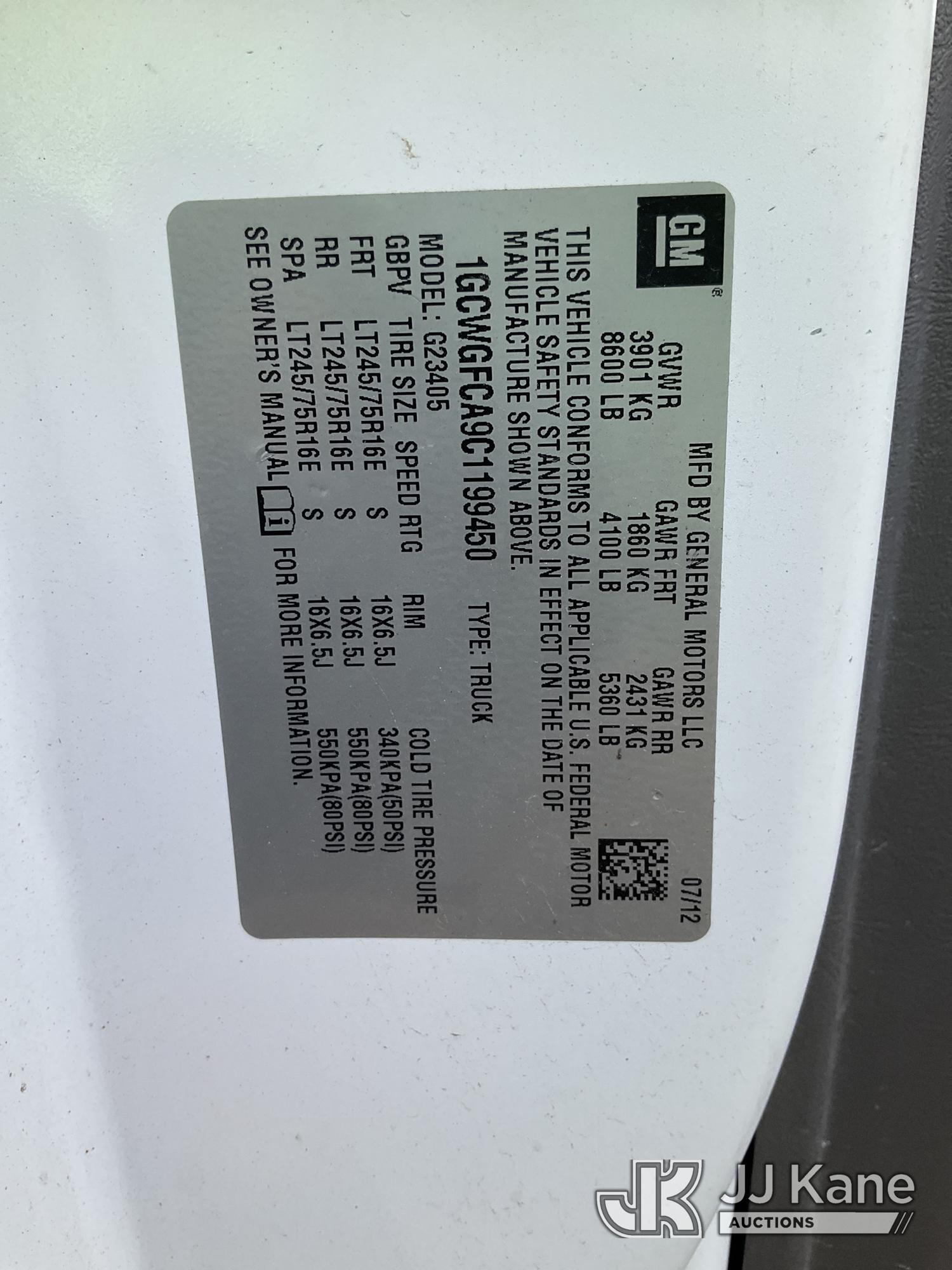 2012 Chevrolet Express G2500