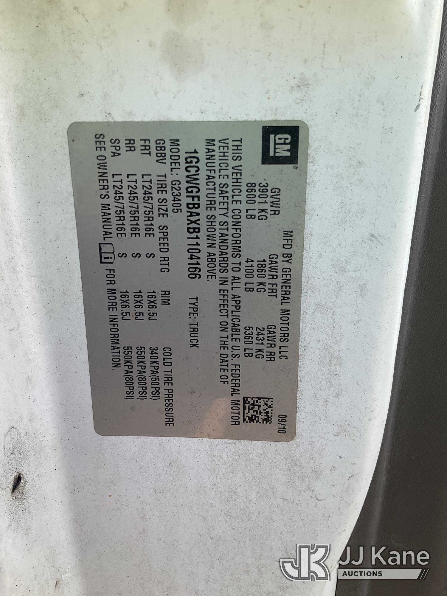 2011 Chevrolet EXPRESS 2500