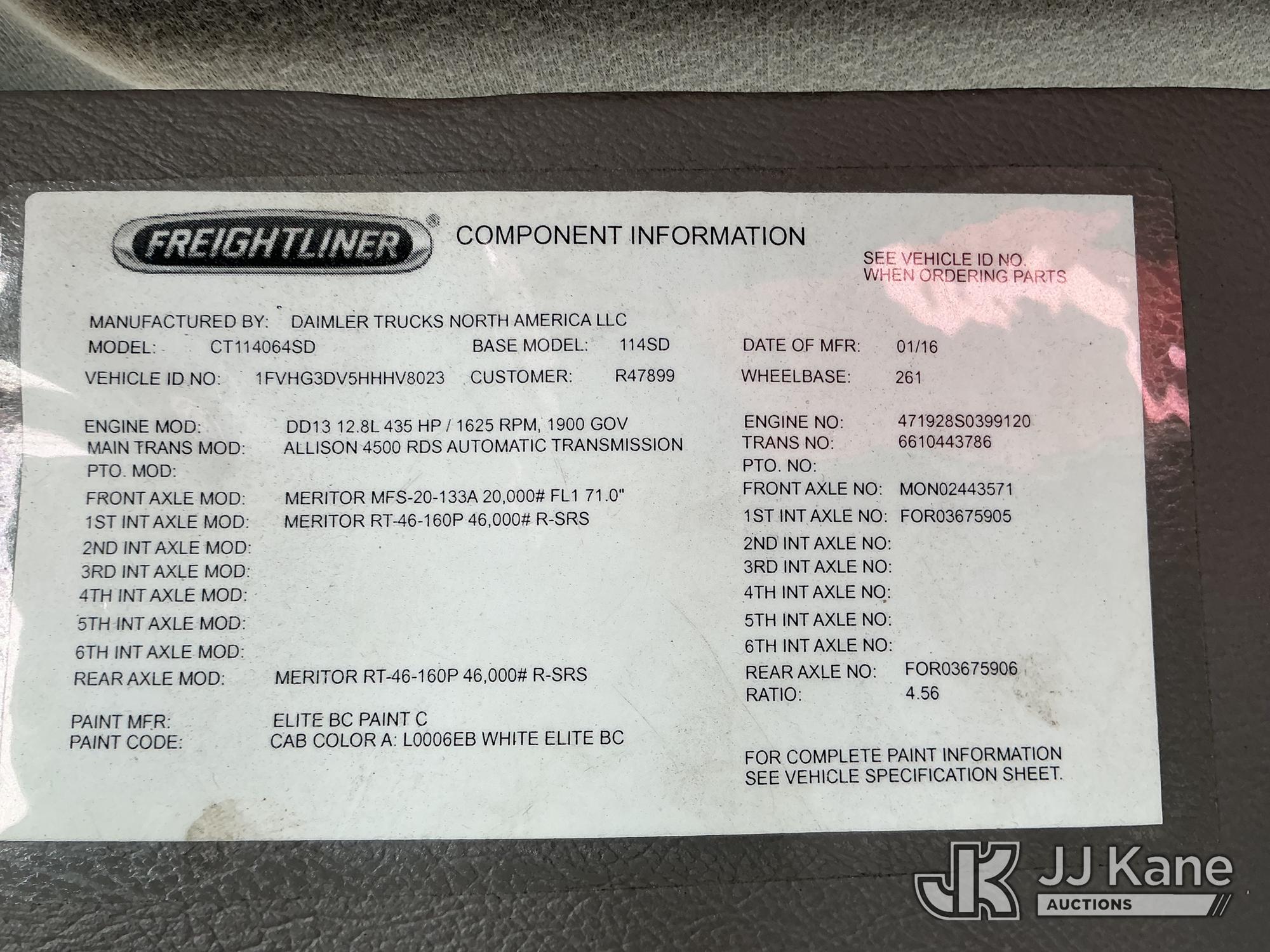 2017 Freightliner 114SD