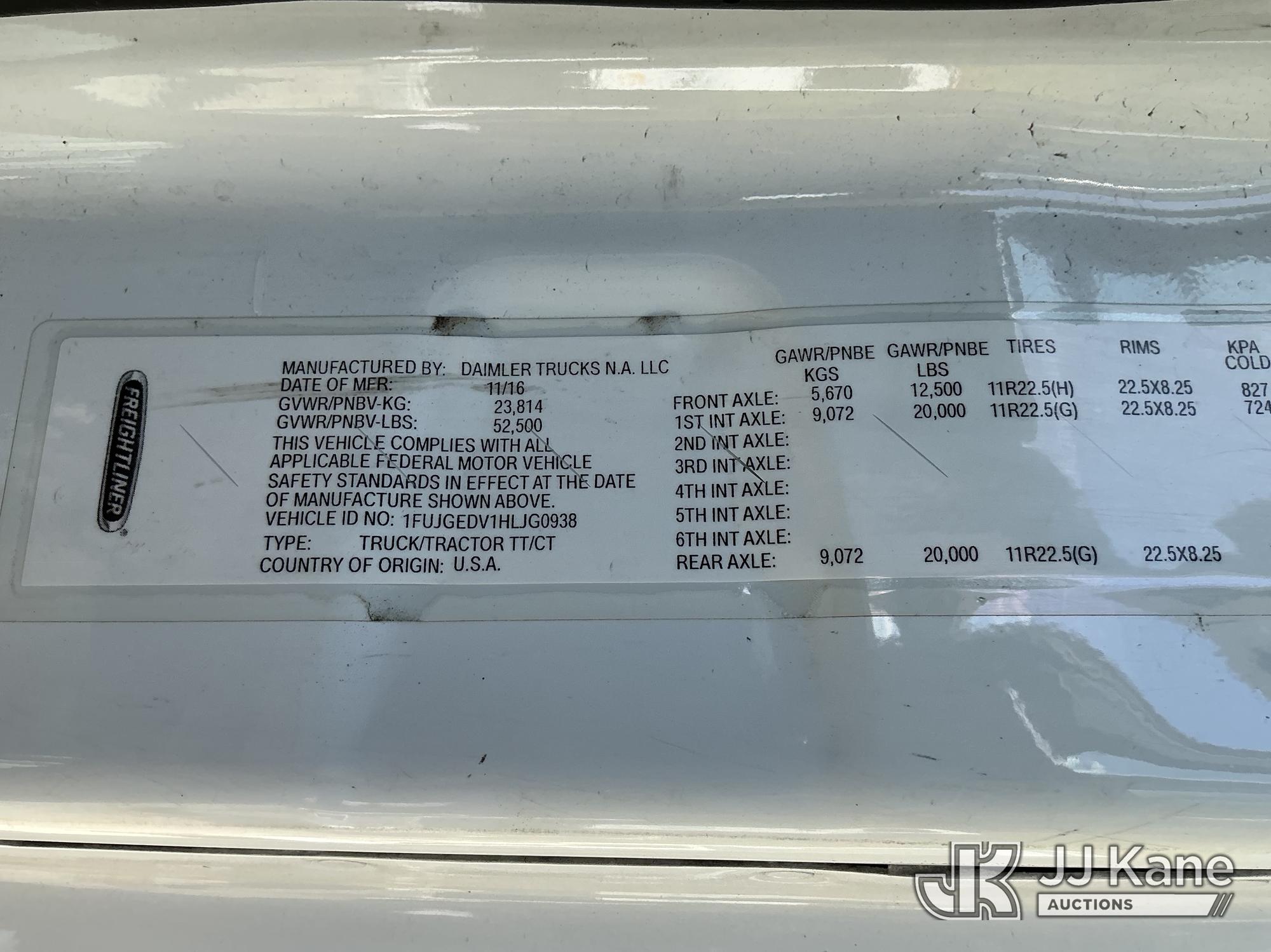 2017 Freightliner Cascadia 125