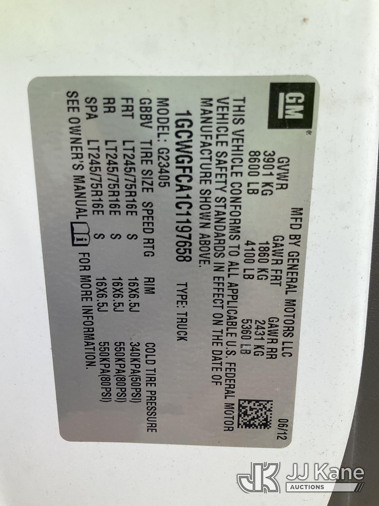 2012 Chevrolet Express G2500