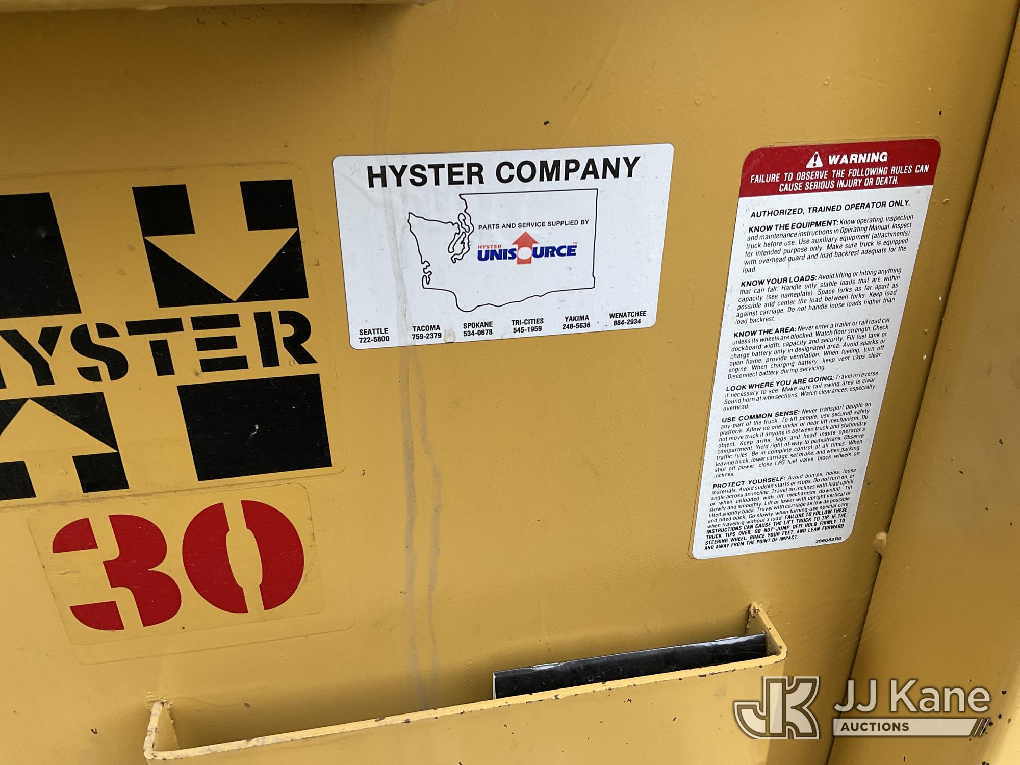 1991 Hyster R30CH RACK LOADER II