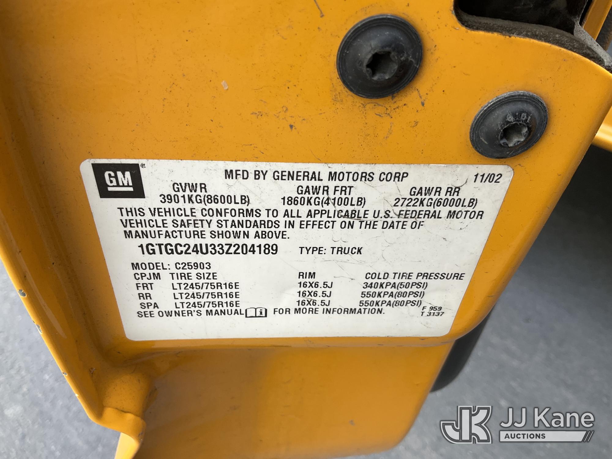 2003 GMC SIERRA 2500