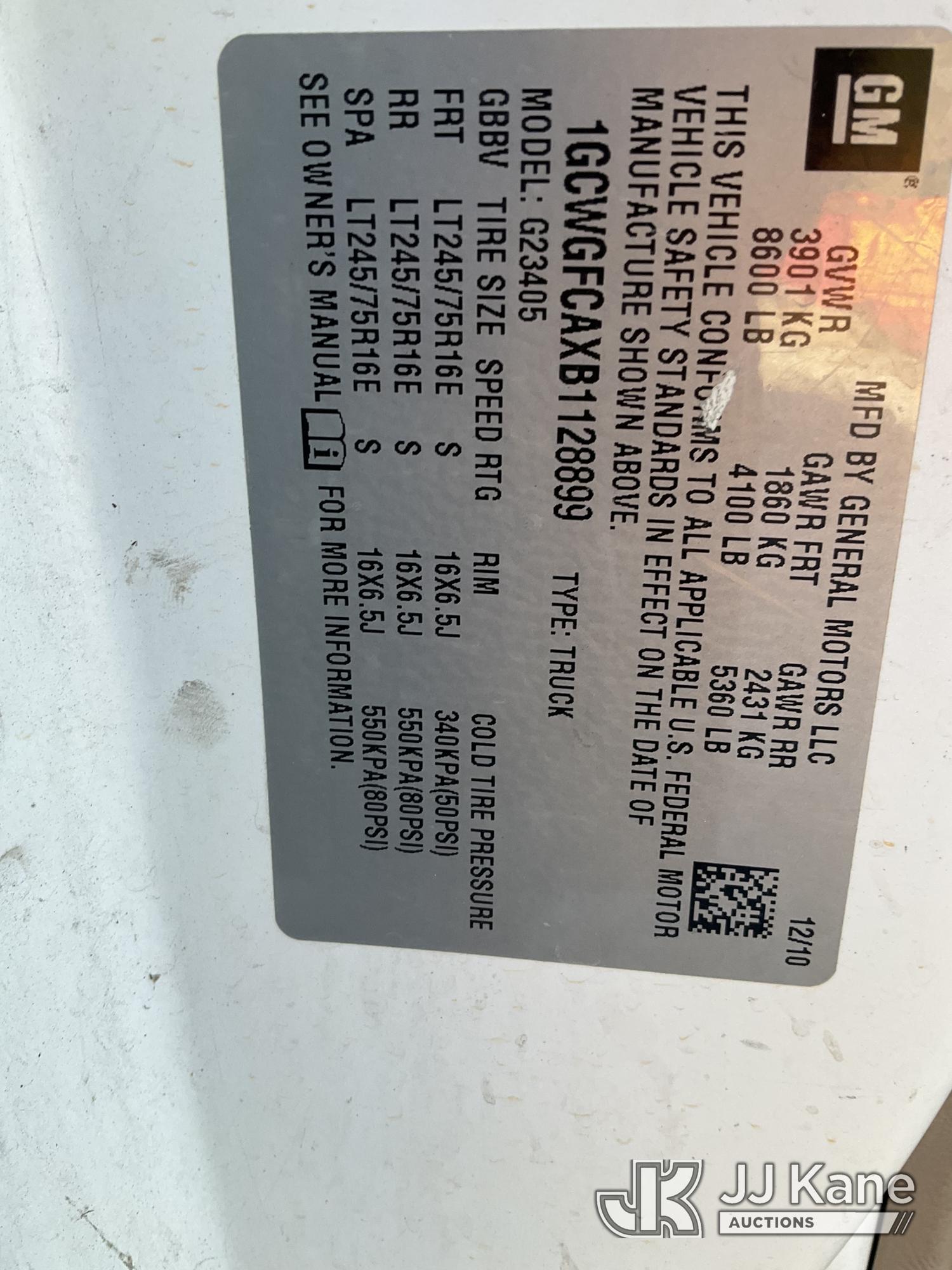 2011 Chevrolet Express G2500