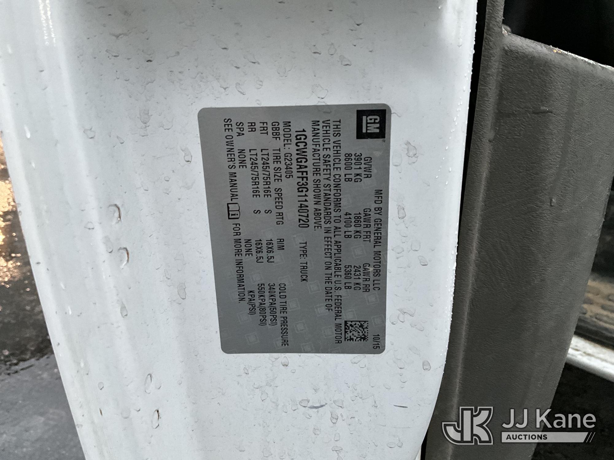 2016 Chevrolet Express G2500