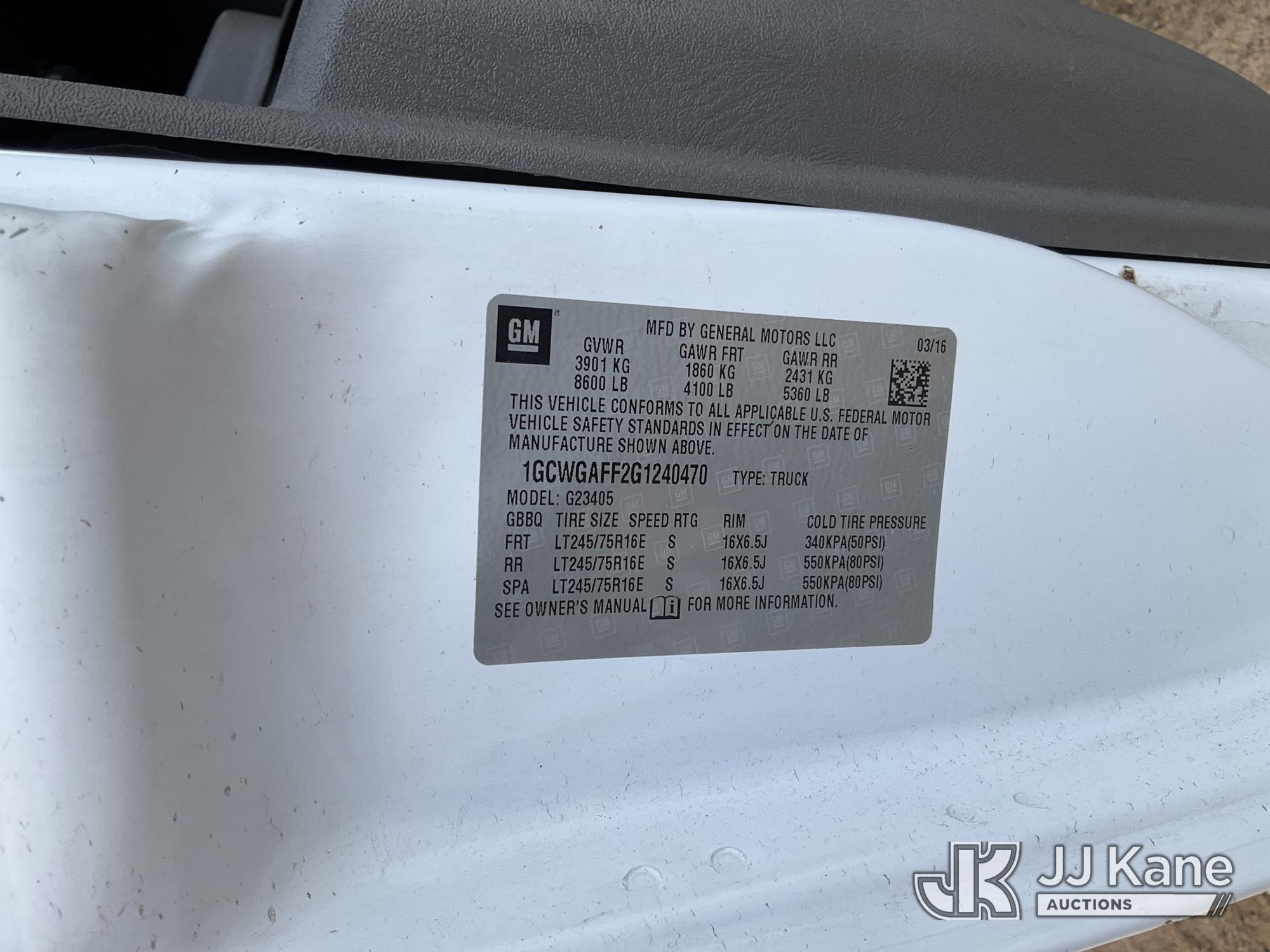 2016 Chevrolet Express G2500