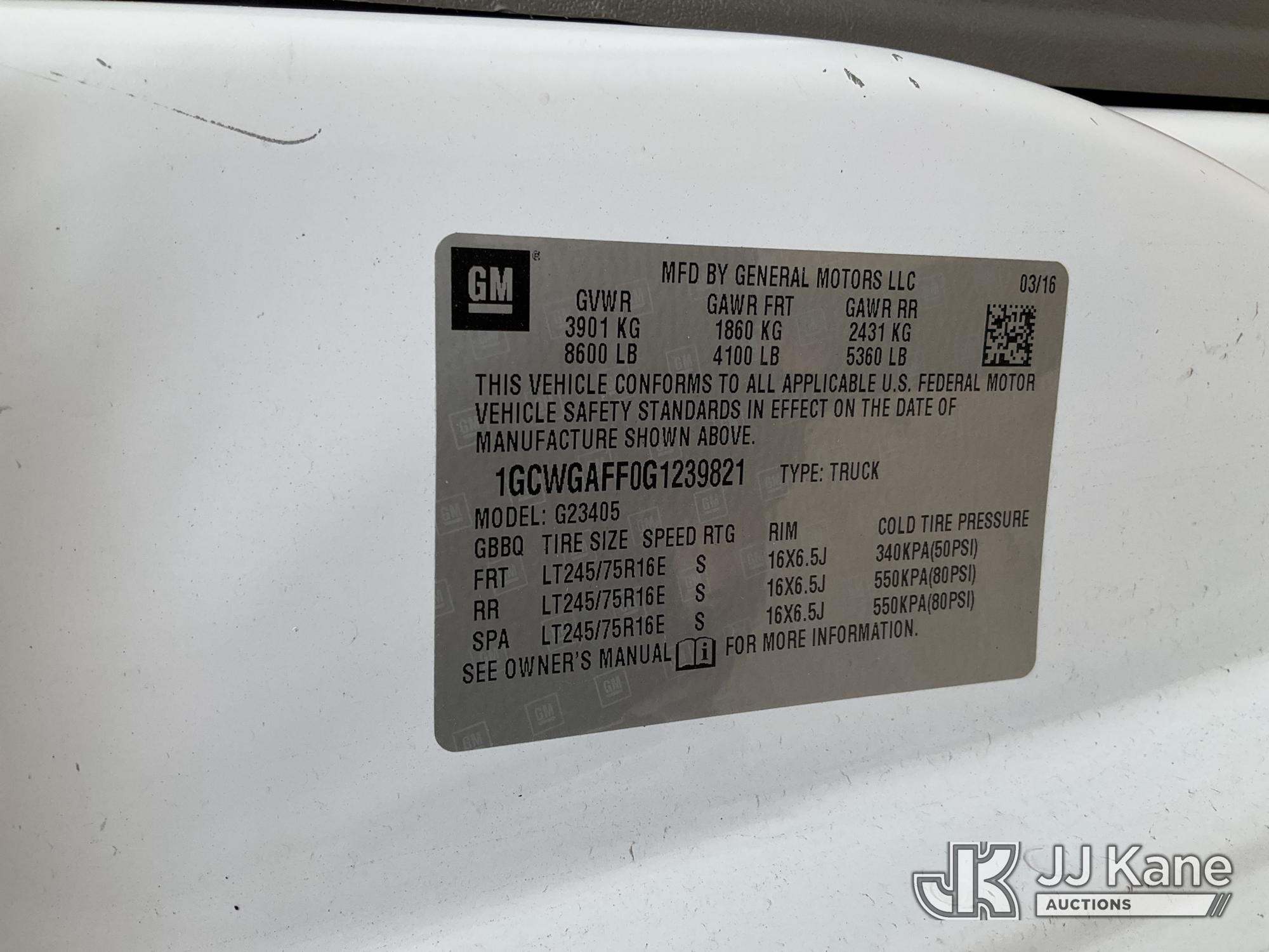 2016 Chevrolet Express G2500