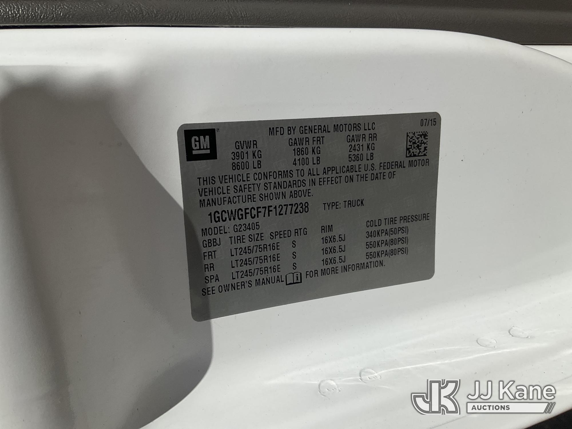 2015 Chevrolet Express G2500