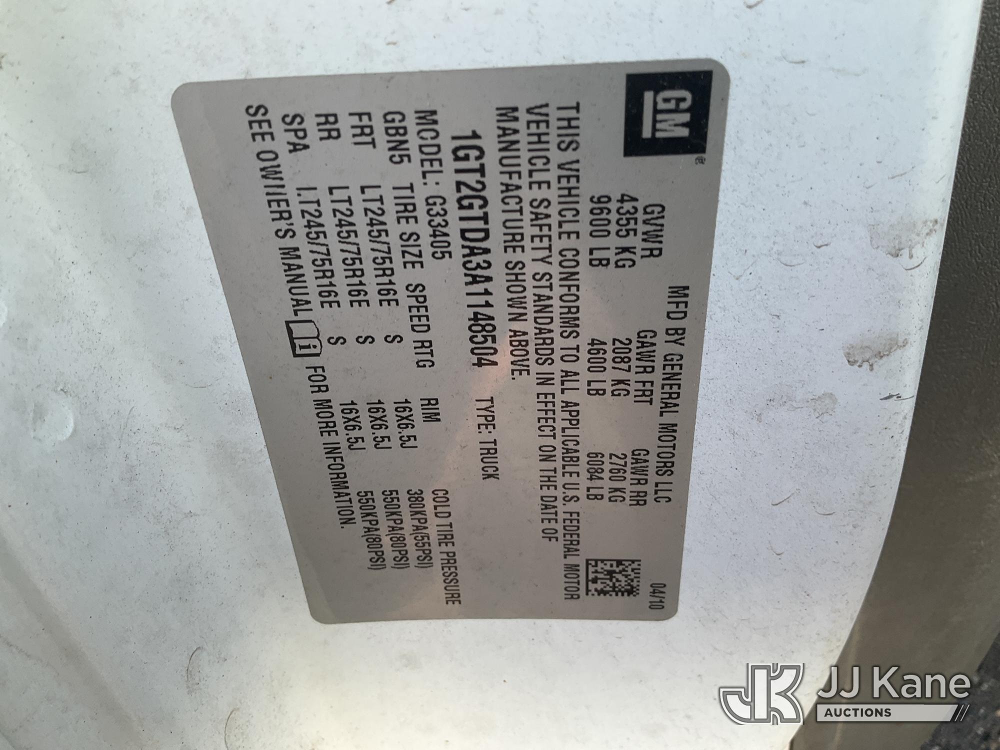2010 GMC SAVANA G3500