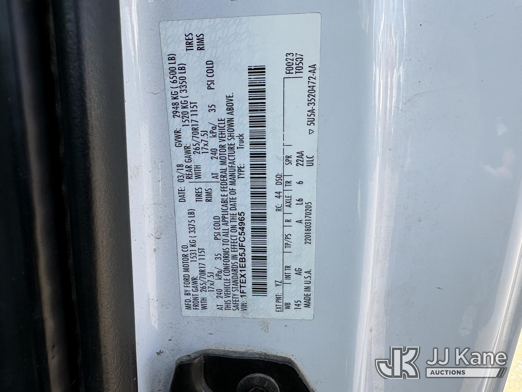 2018 Ford F150 4X4