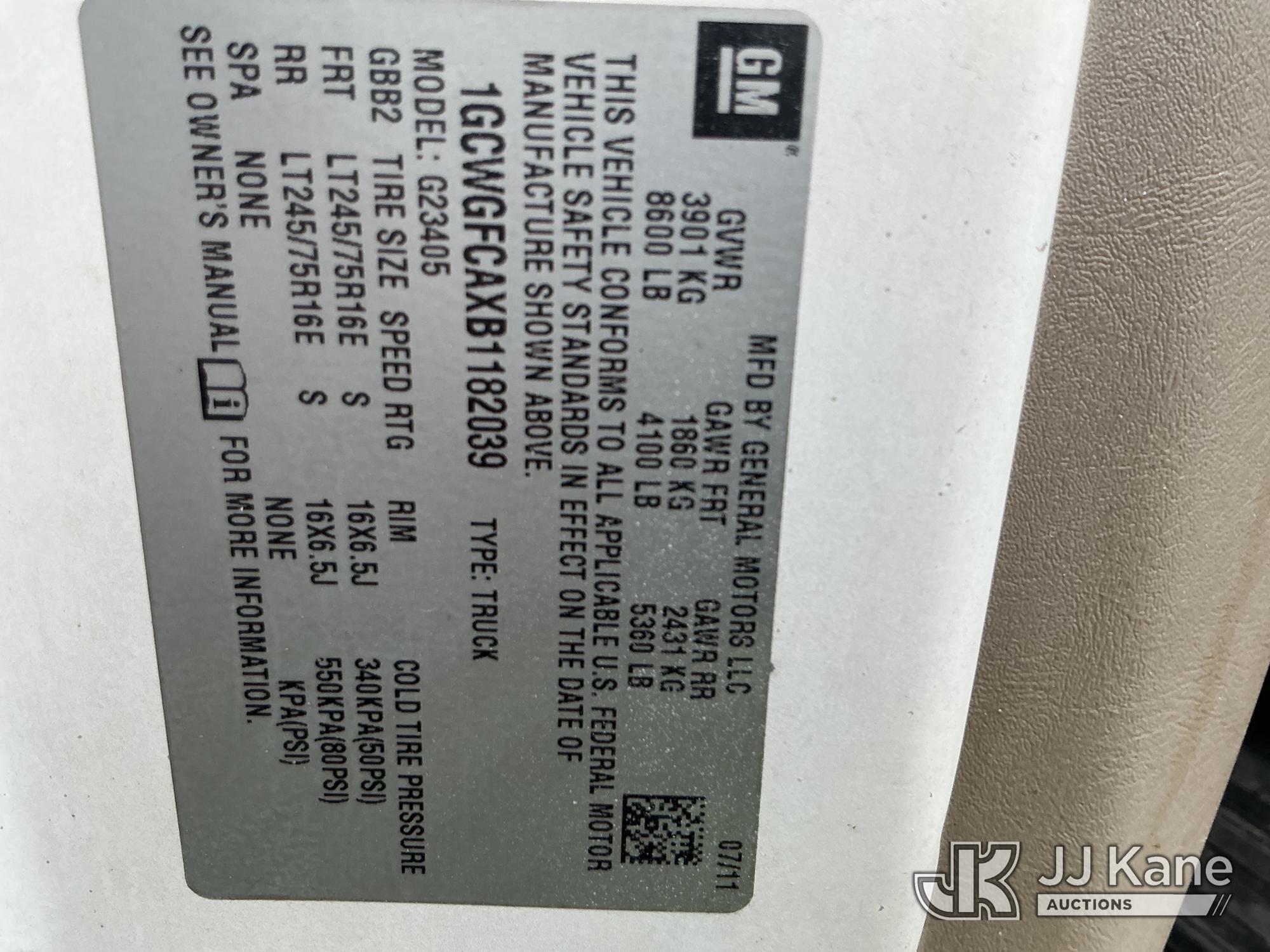 2011 Chevrolet Express G2500