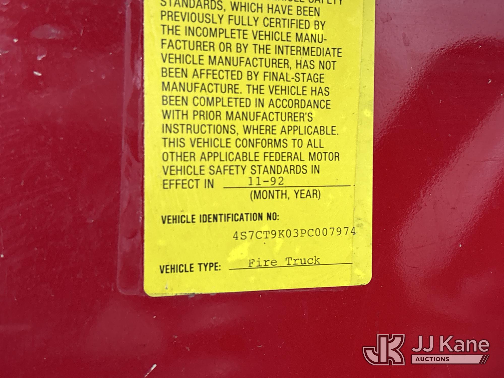 1993 Spartan FIRETRUCK