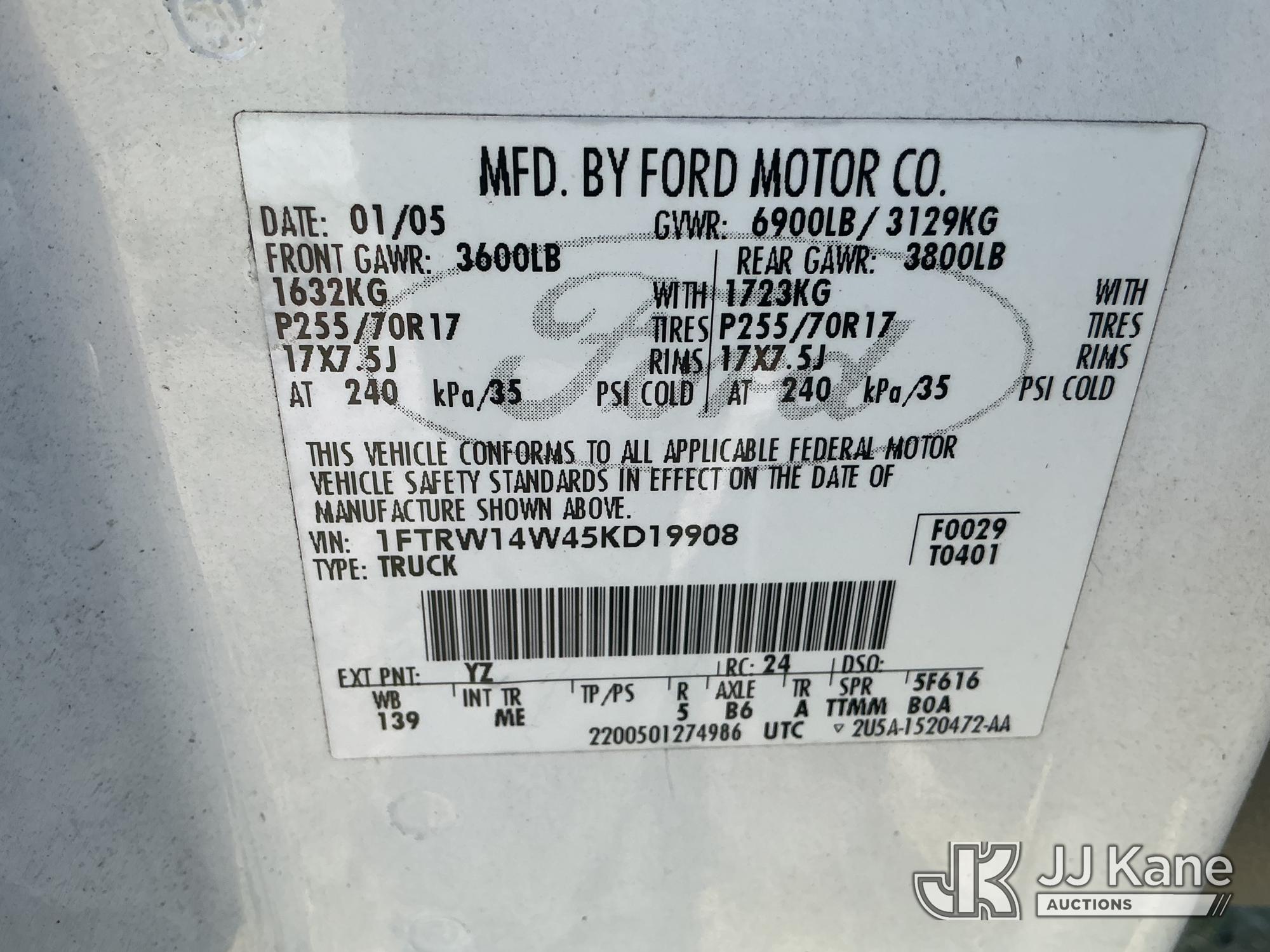 2005 Ford F150 4X4
