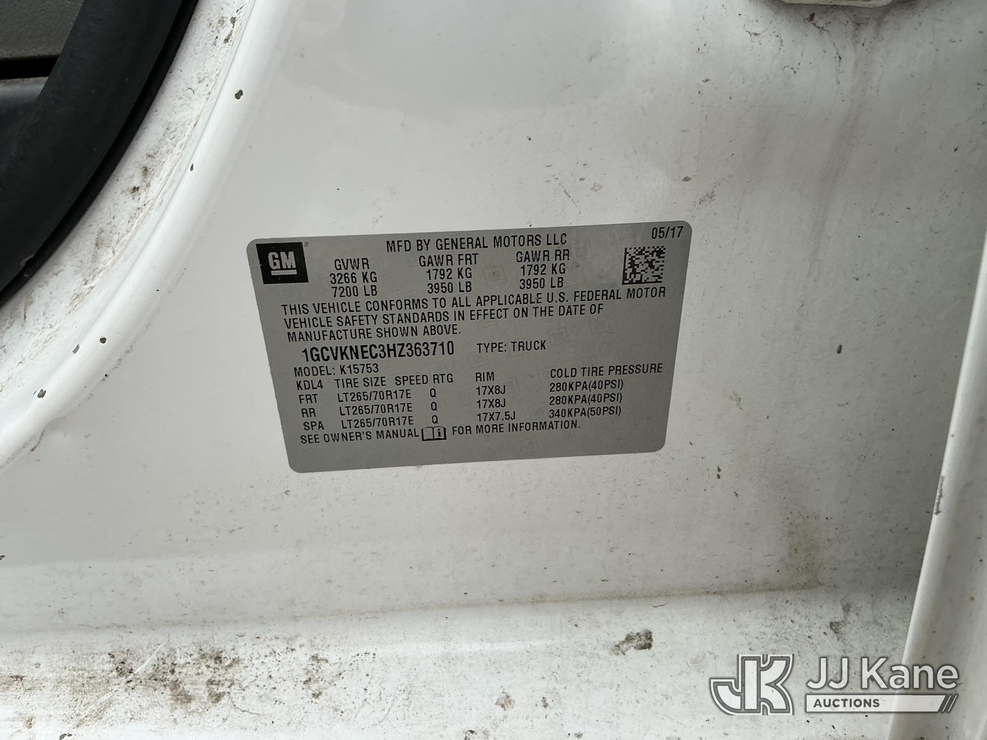2017 Chevrolet SILVERADO 1500 4X4