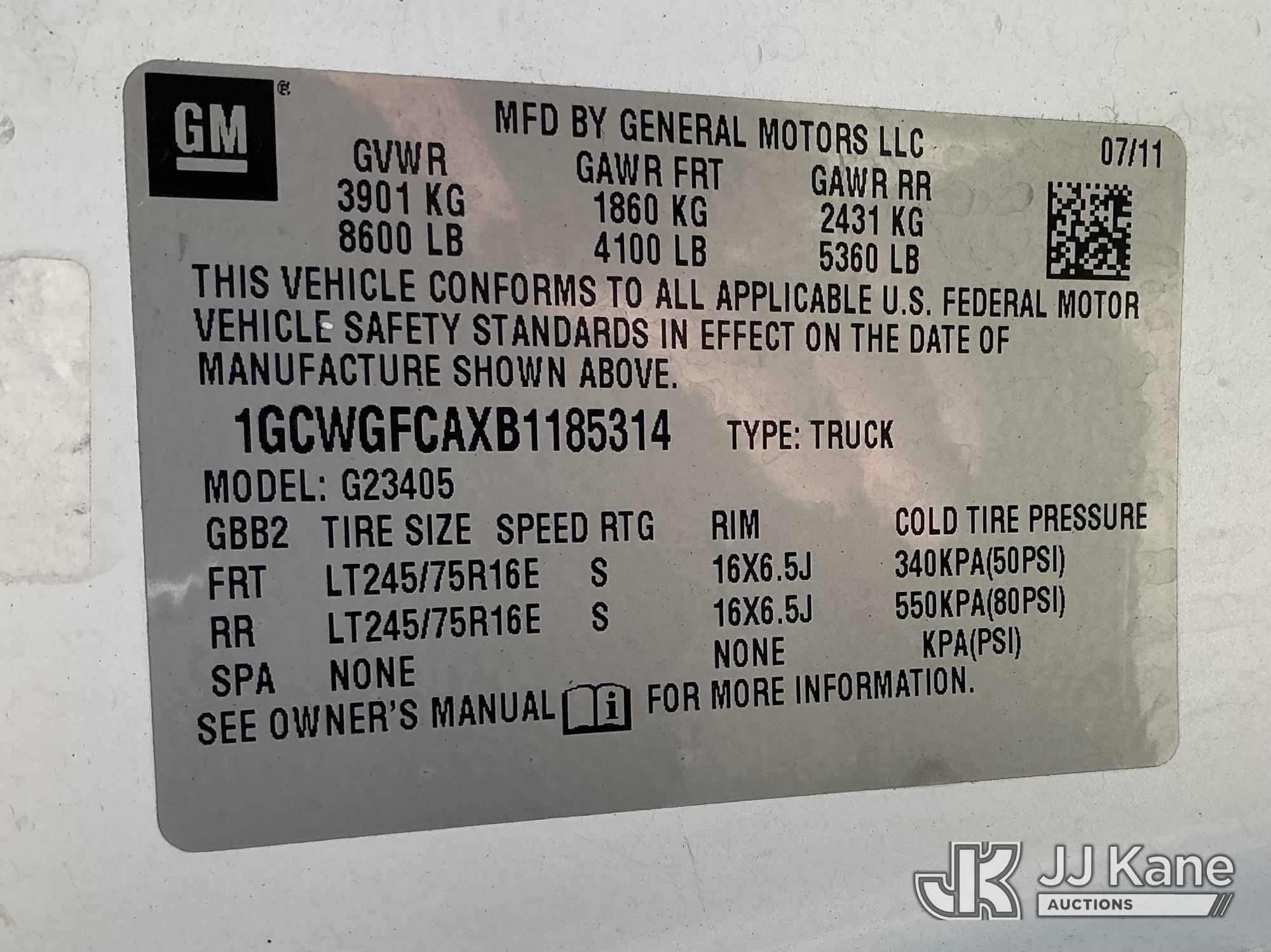 2011 Chevrolet Express G2500