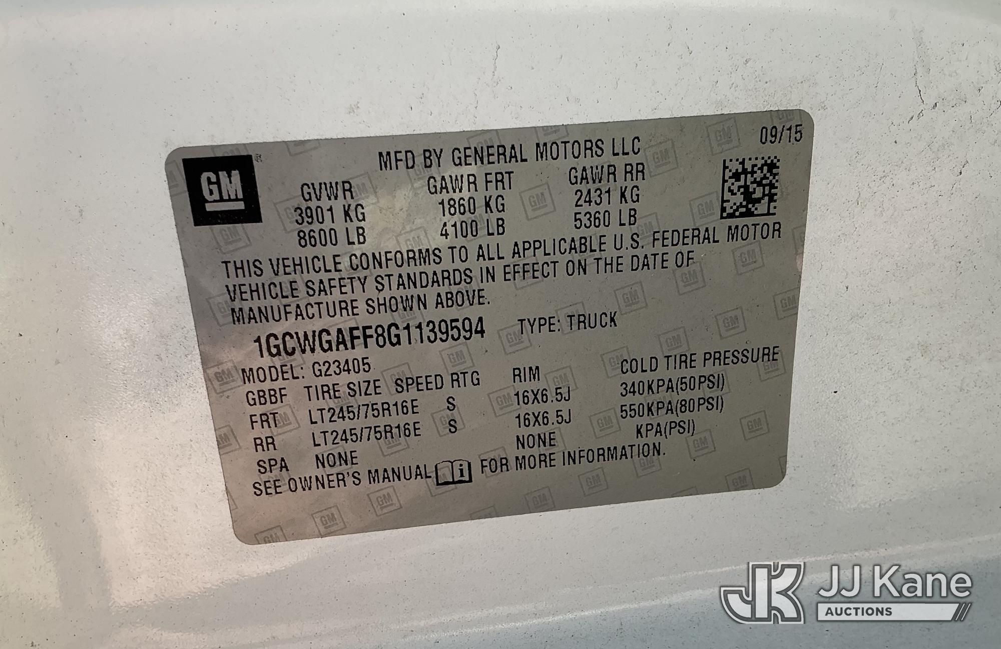 2016 Chevrolet Express G2500