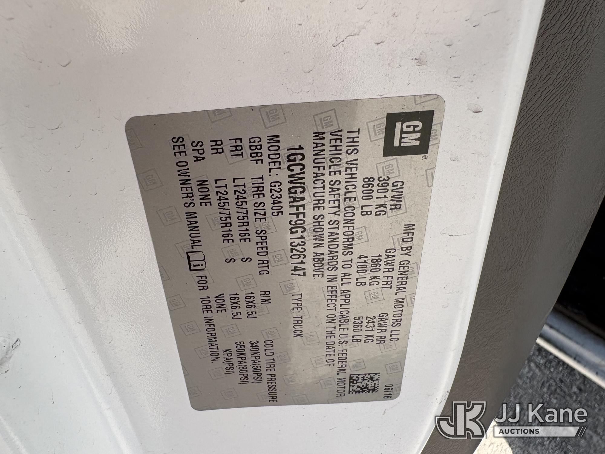 2016 Chevrolet EXPRESS 2500