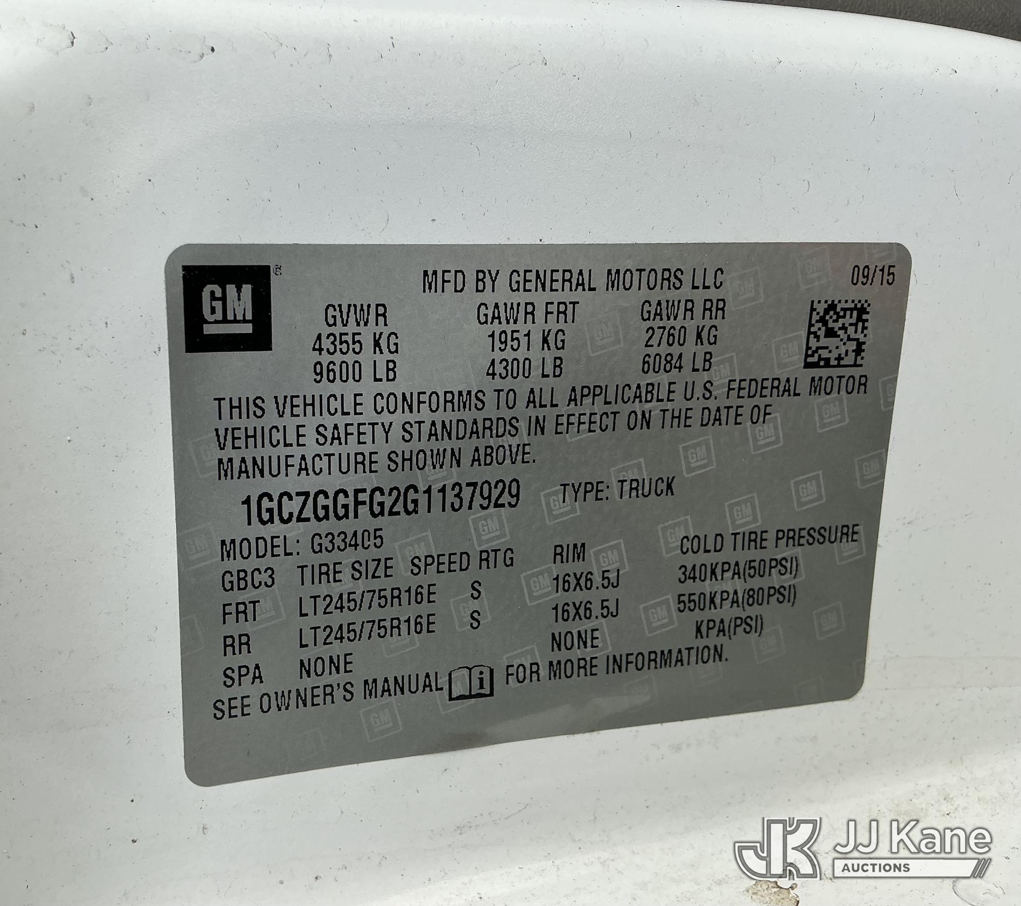 2016 Chevrolet EXPRESS 3500